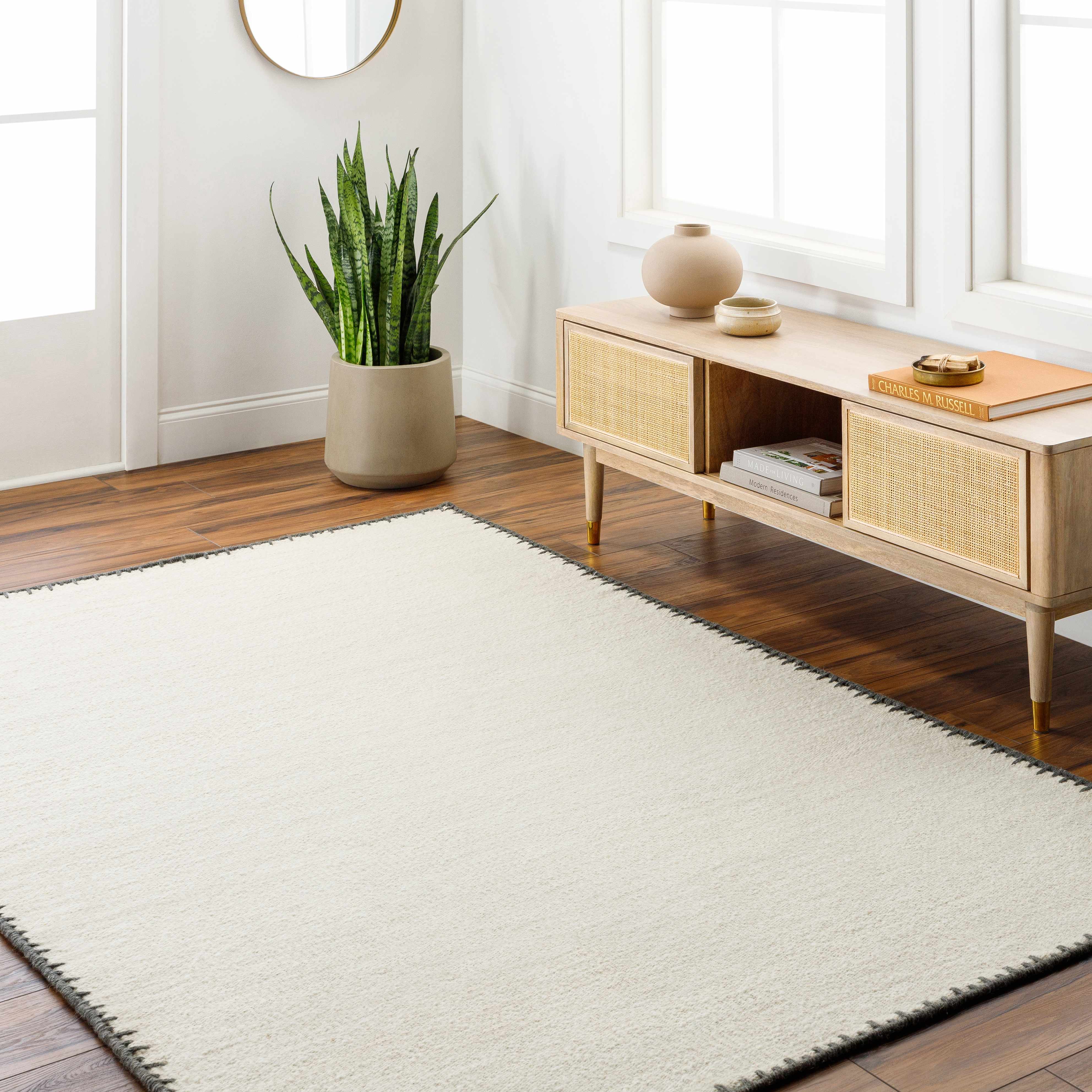 Ayumu 6' x 9' Wool Area Rug - Hauteloom