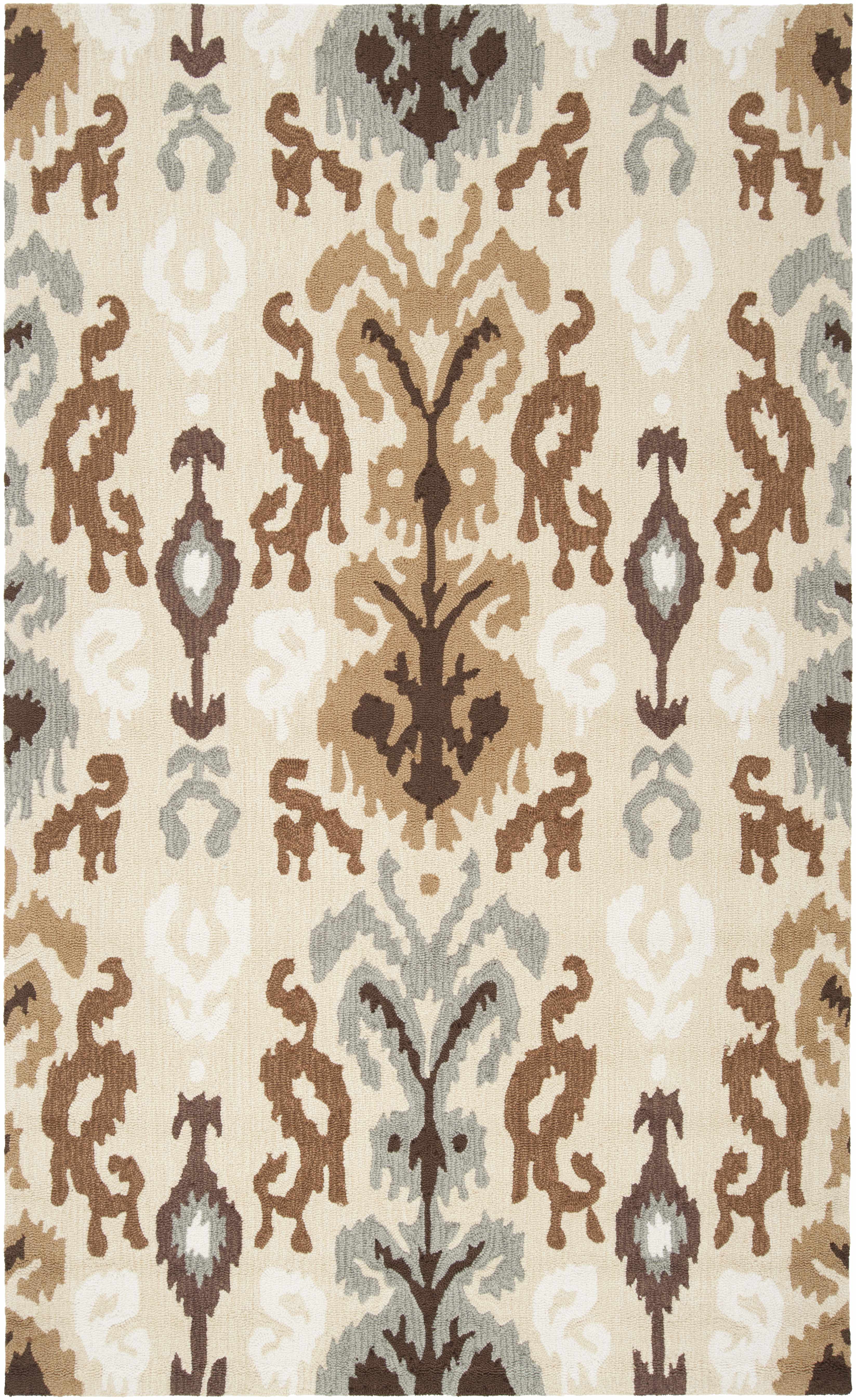 Prineville 8' x 10' Transitional Damask Area Rug - Hauteloom