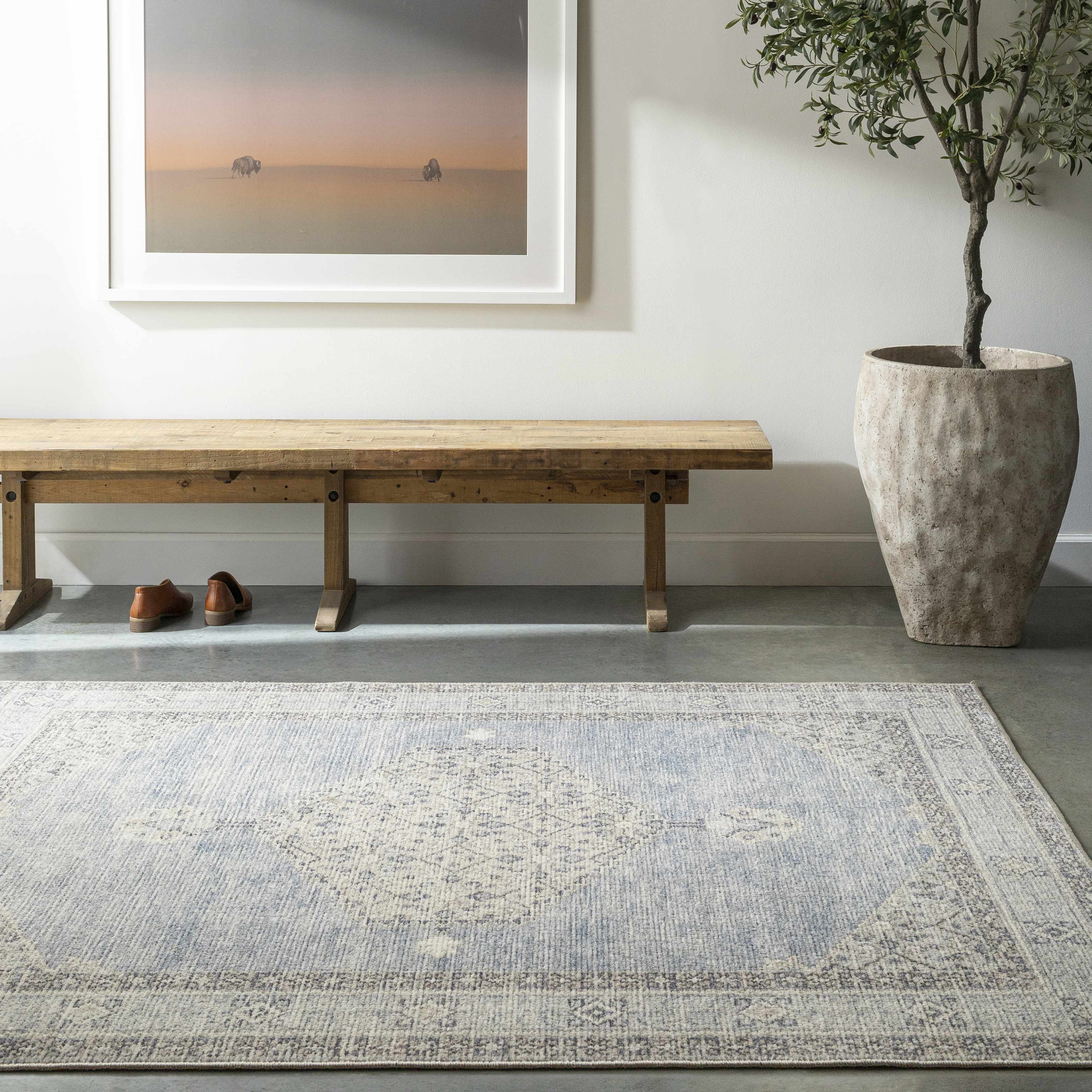 Haide 5'3in x 7' Traditional Area Rug - Hauteloom