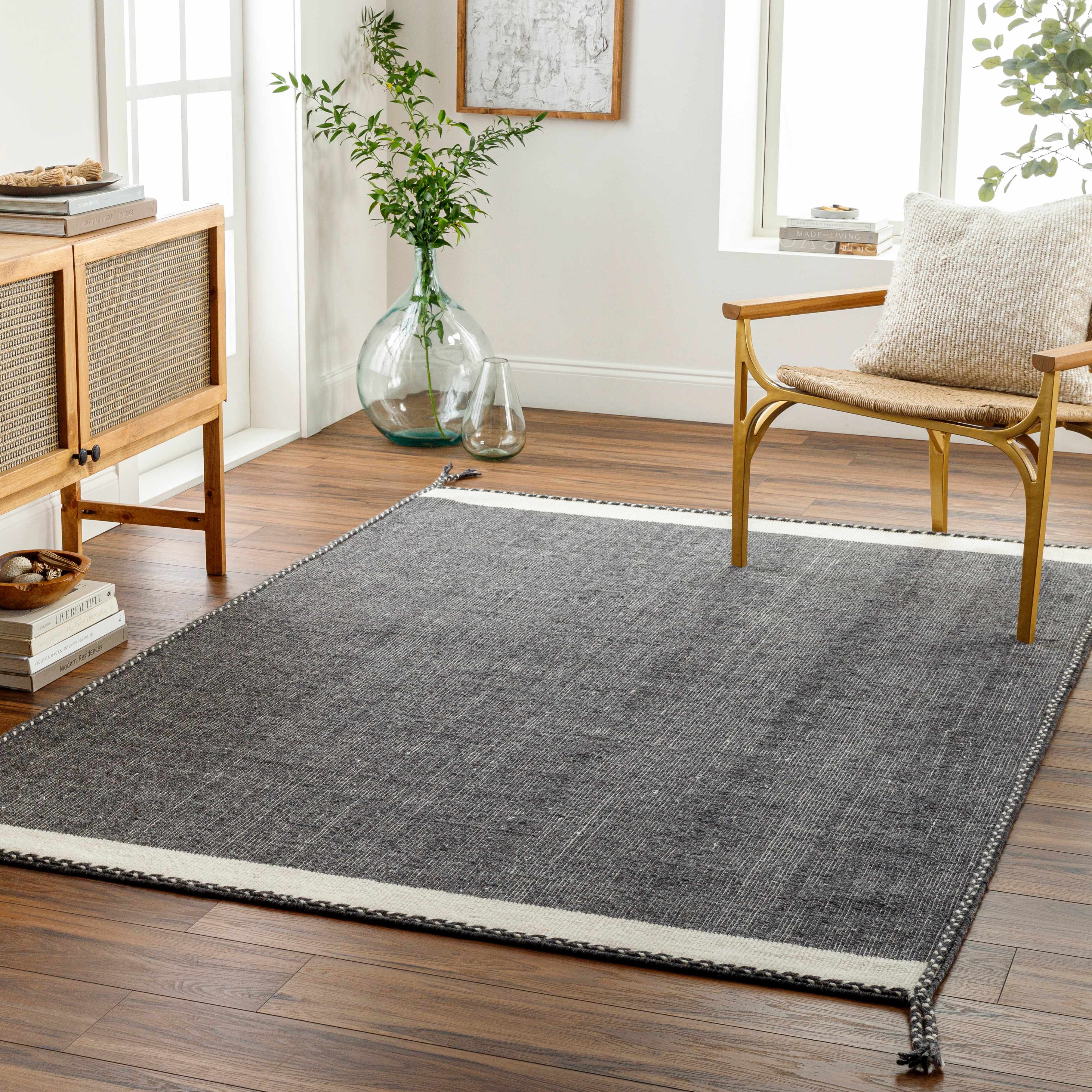 Ailie 6' x 9' Wool Area Rug - Hauteloom