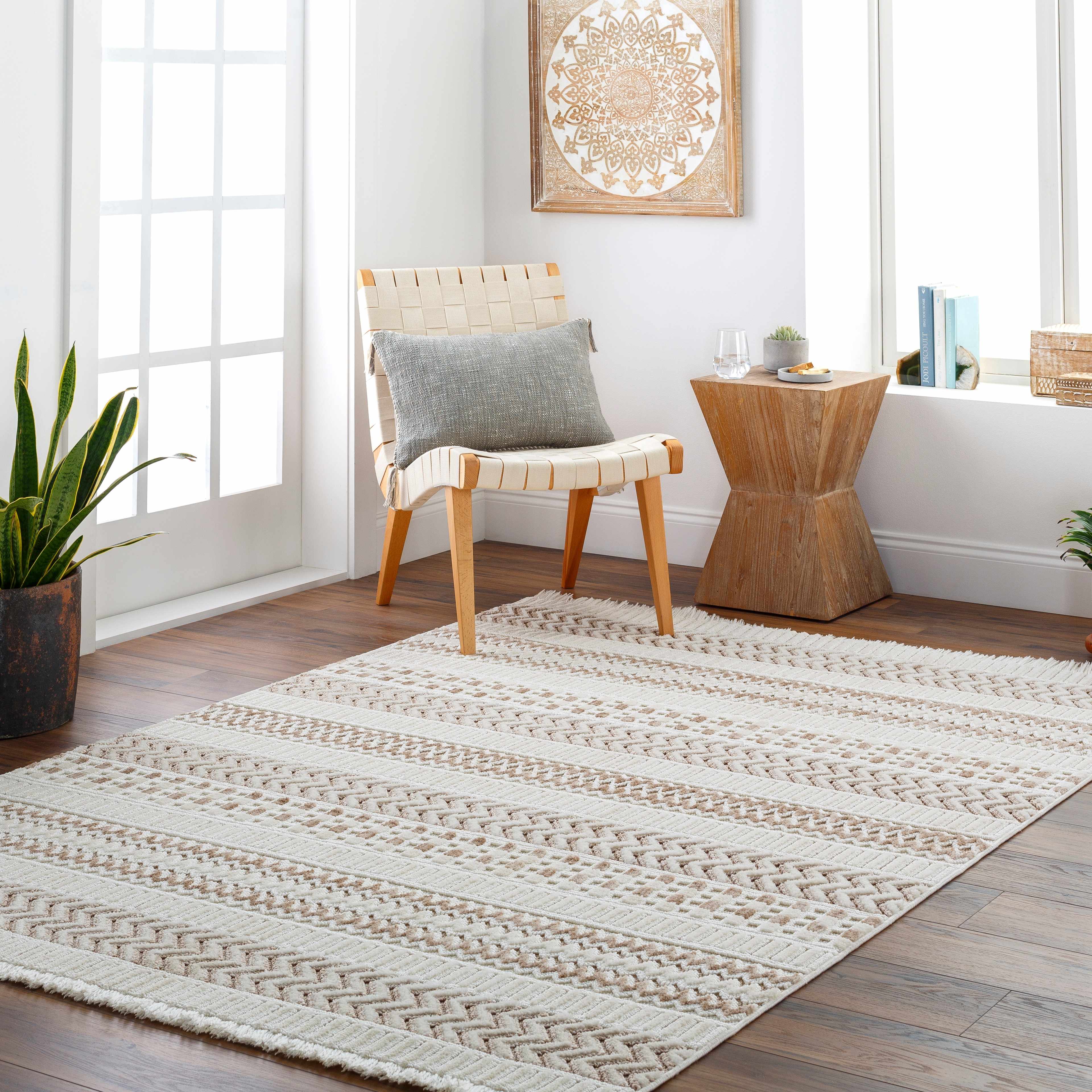 Eiko 6'7in x 9' Area Rug - Hauteloom