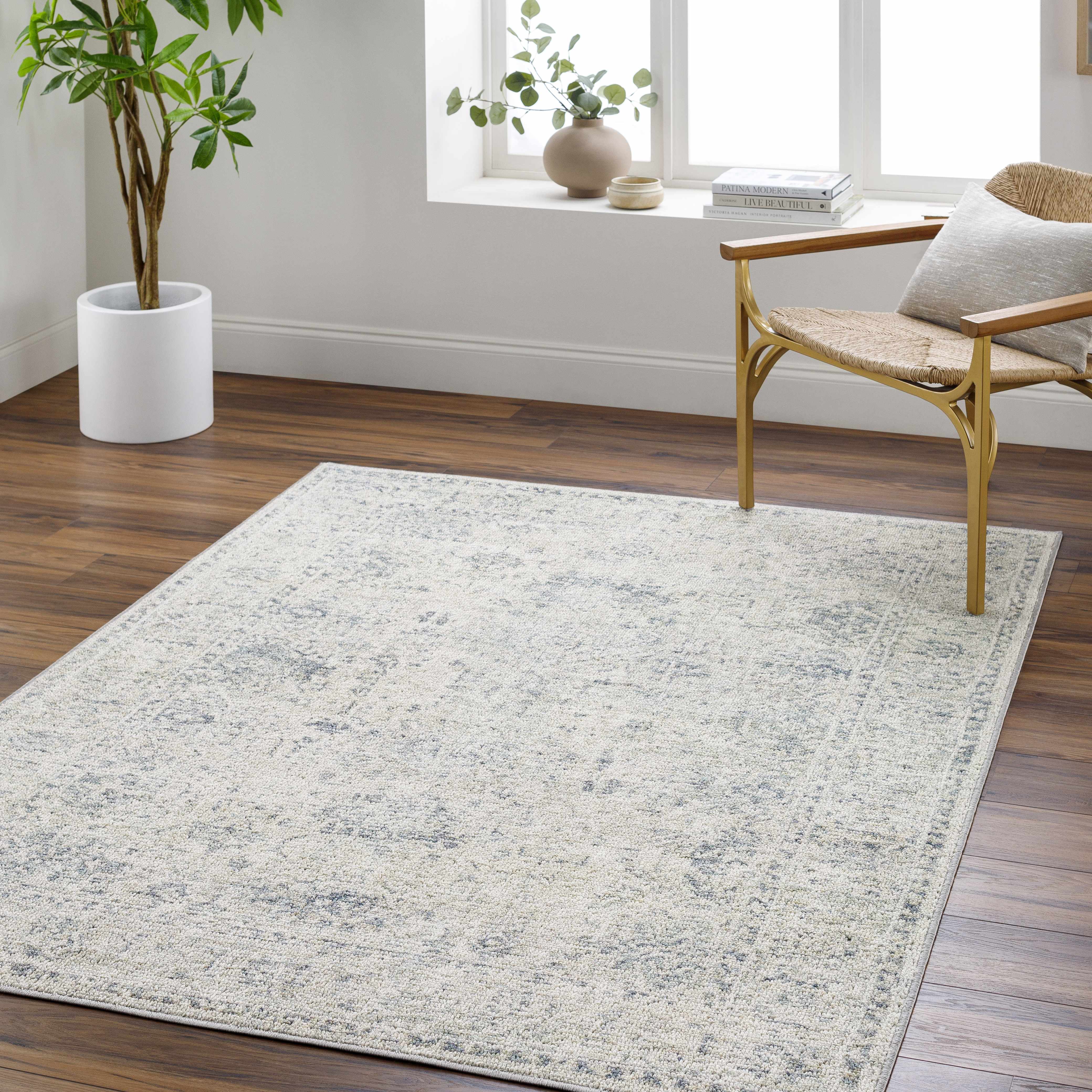 Nimat 5'3in x 7' Washable Area Rug - Hauteloom