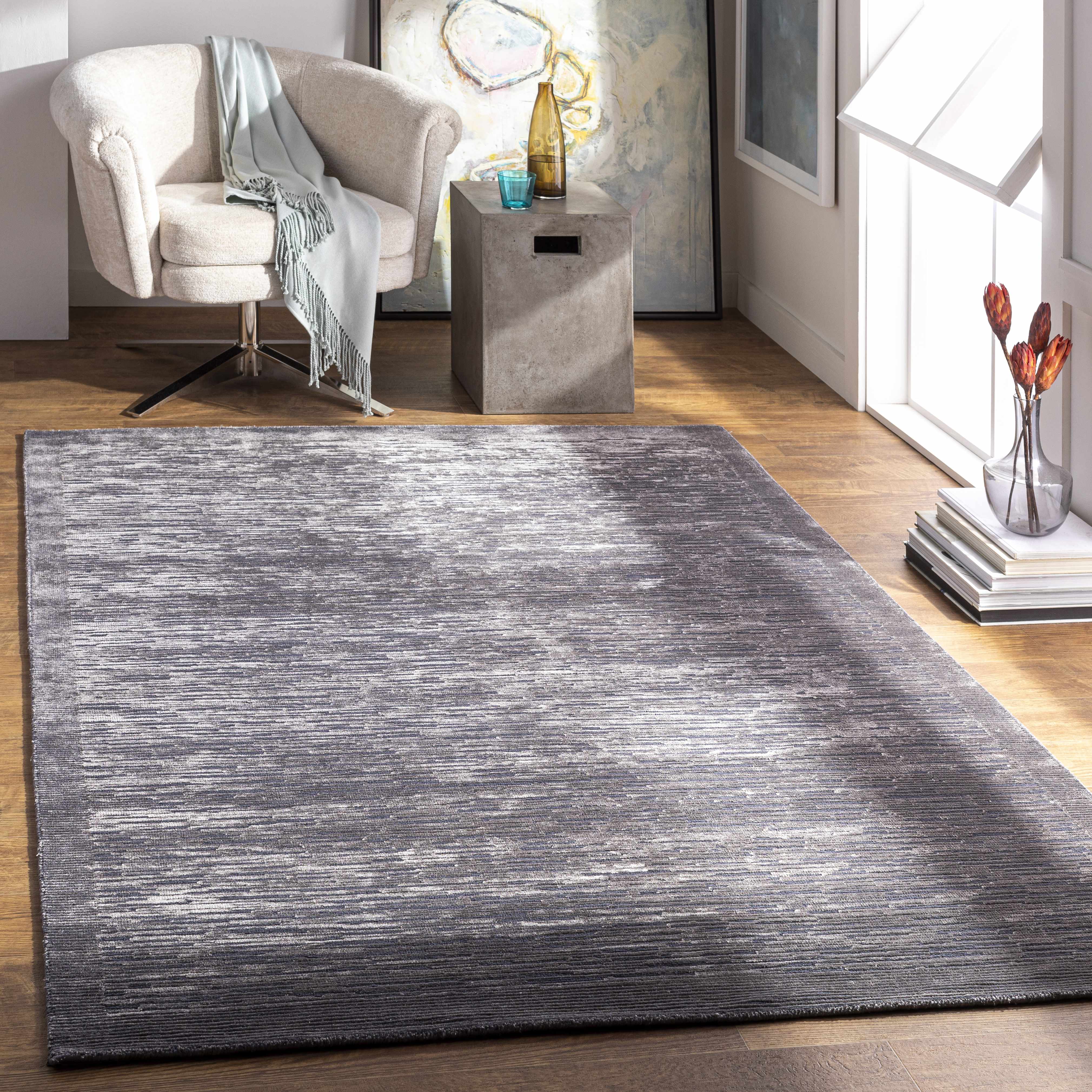 Motcombe 2' x 3' Modern NZ Wool Area Rug - Hauteloom