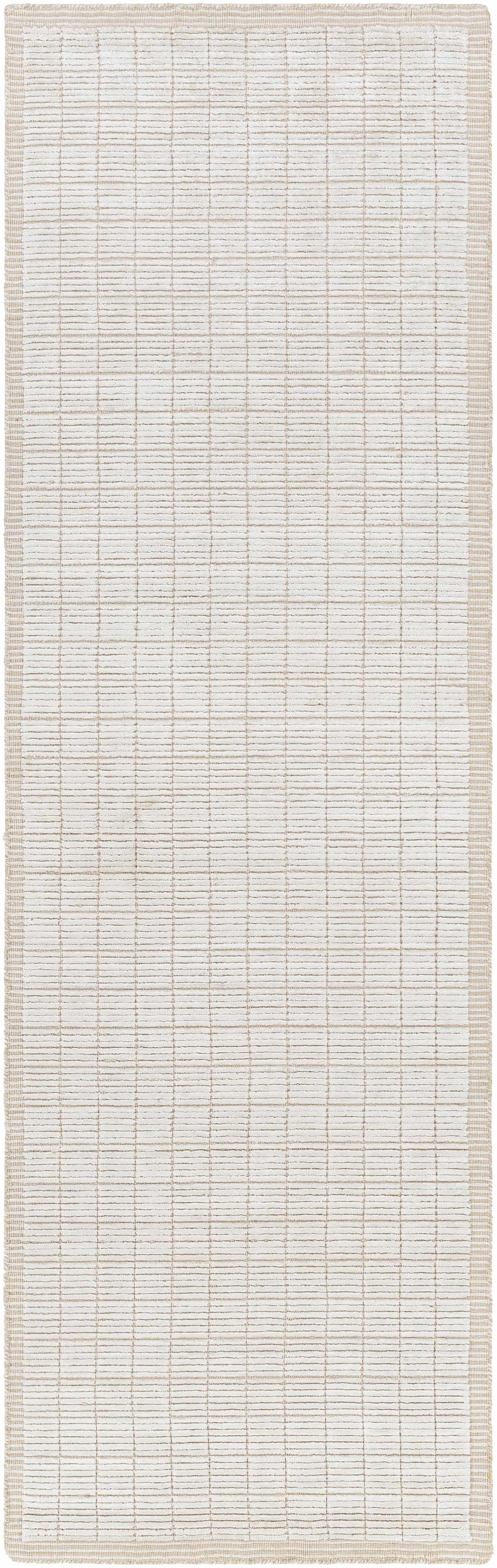 Ridgemark 2'6in x 8' Modern Solid Wool Handmade Runner - Hauteloom