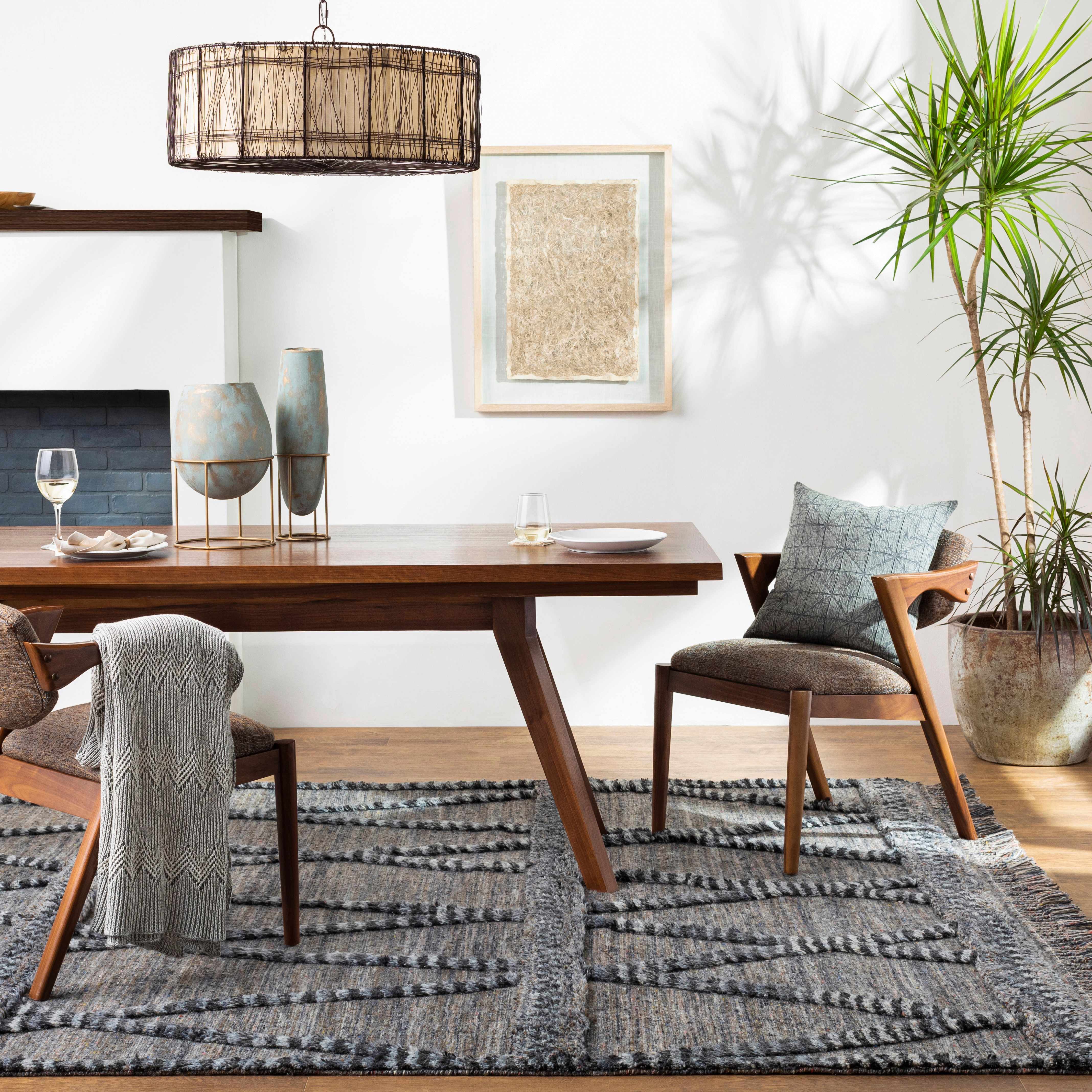 Caromatan 5' x 7'6in Farmhouse Moroccan Handmade Wool Area Rug - Hauteloom