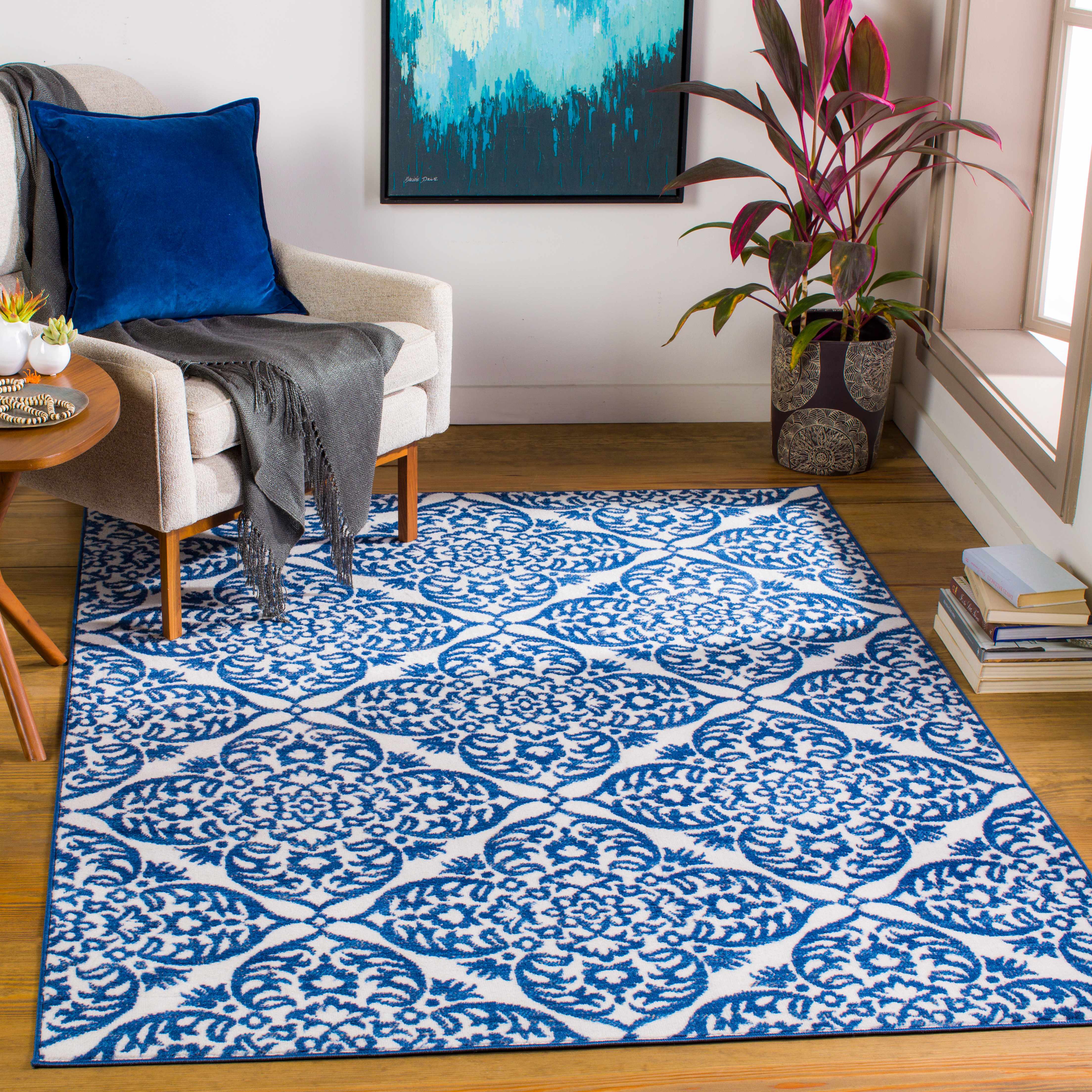 Cragsmoor 6'7in x 9' Updated Traditional Area Rug - Hauteloom