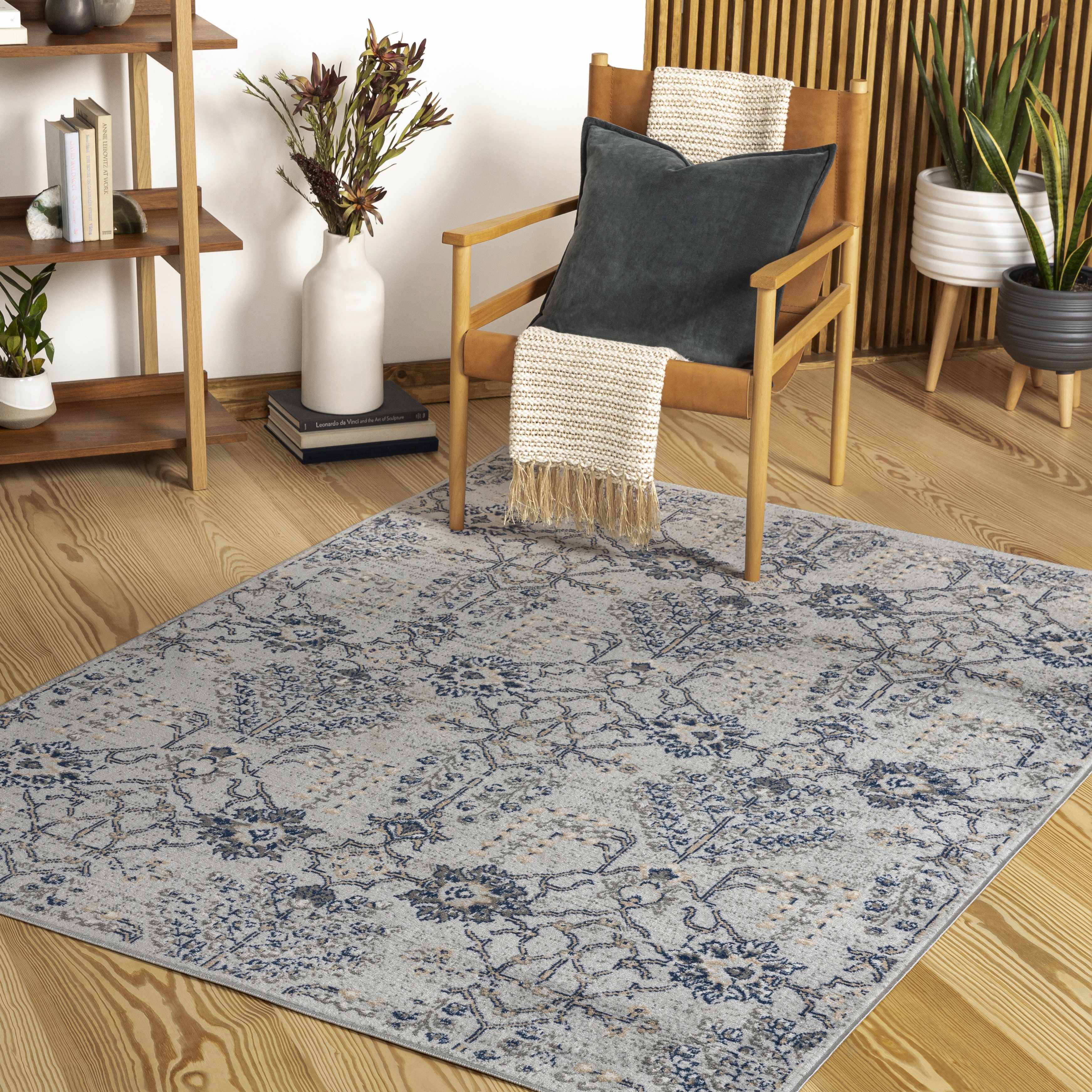 Sapinero 5'3in x 7' Updated Traditional Farmhouse Area Rug - Hauteloom