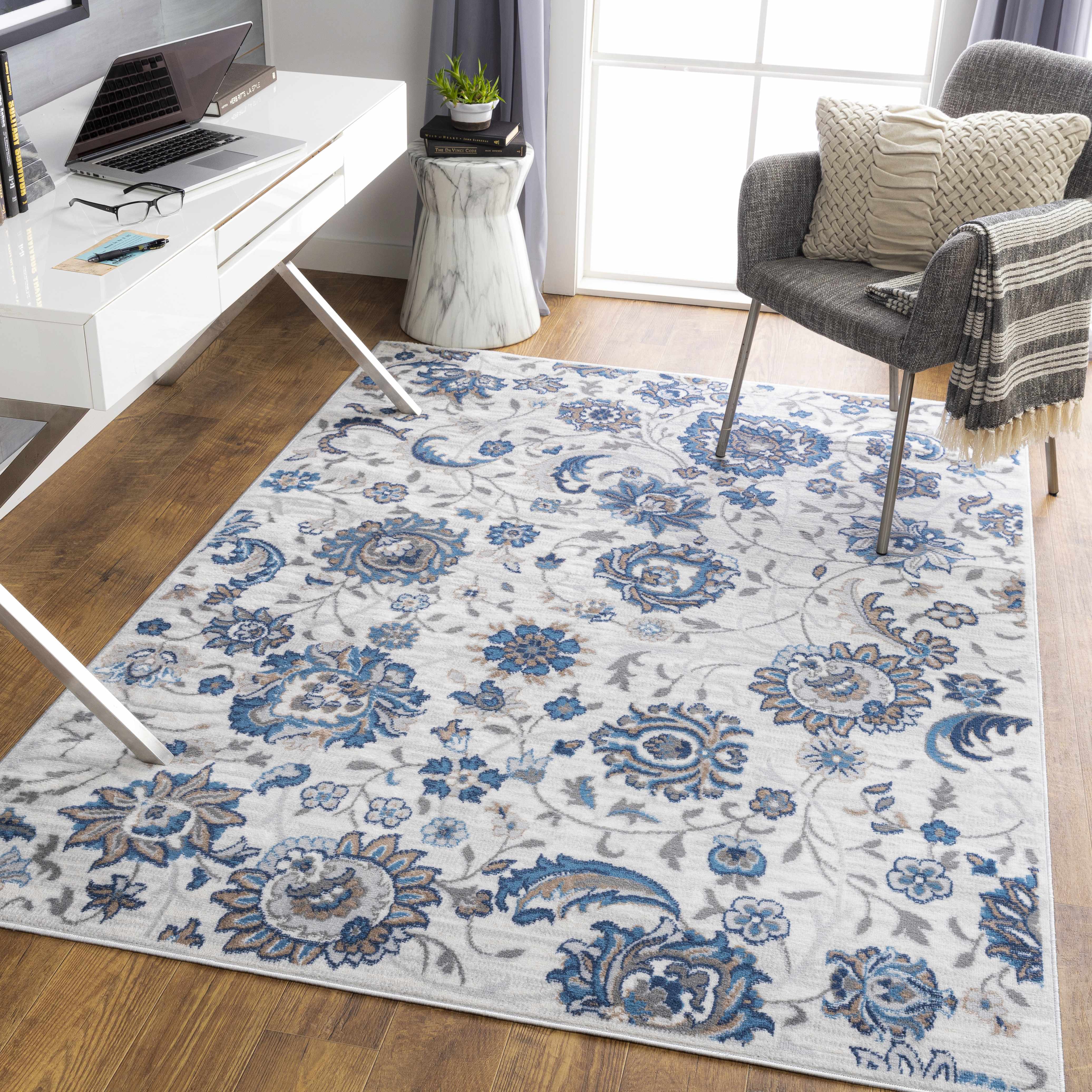 Leadwood 7'10in x 10' Modern Farmhouse Moroccan Area Rug - Hauteloom