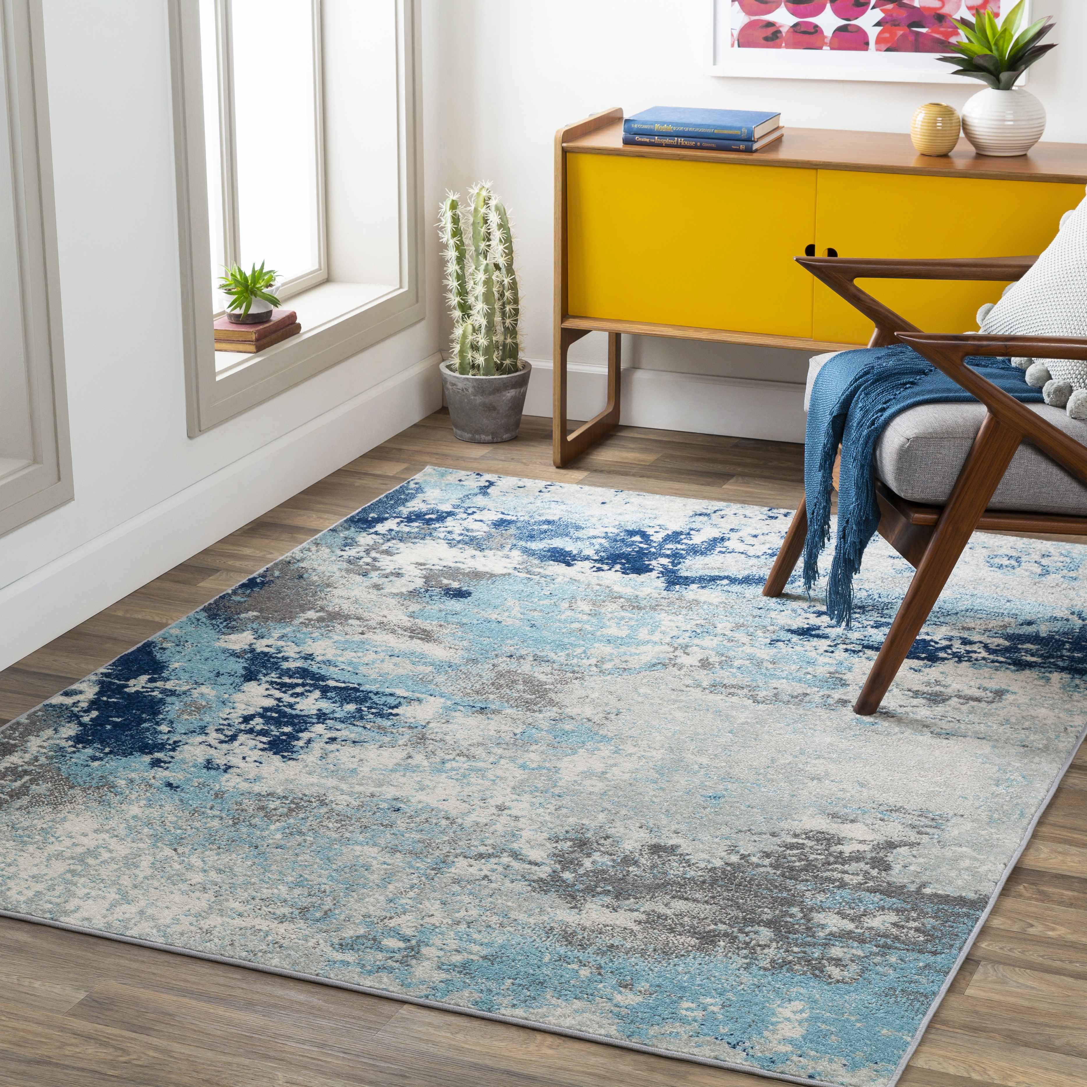 Kuluin 6'7in x 9' Modern Area Rug - Hauteloom