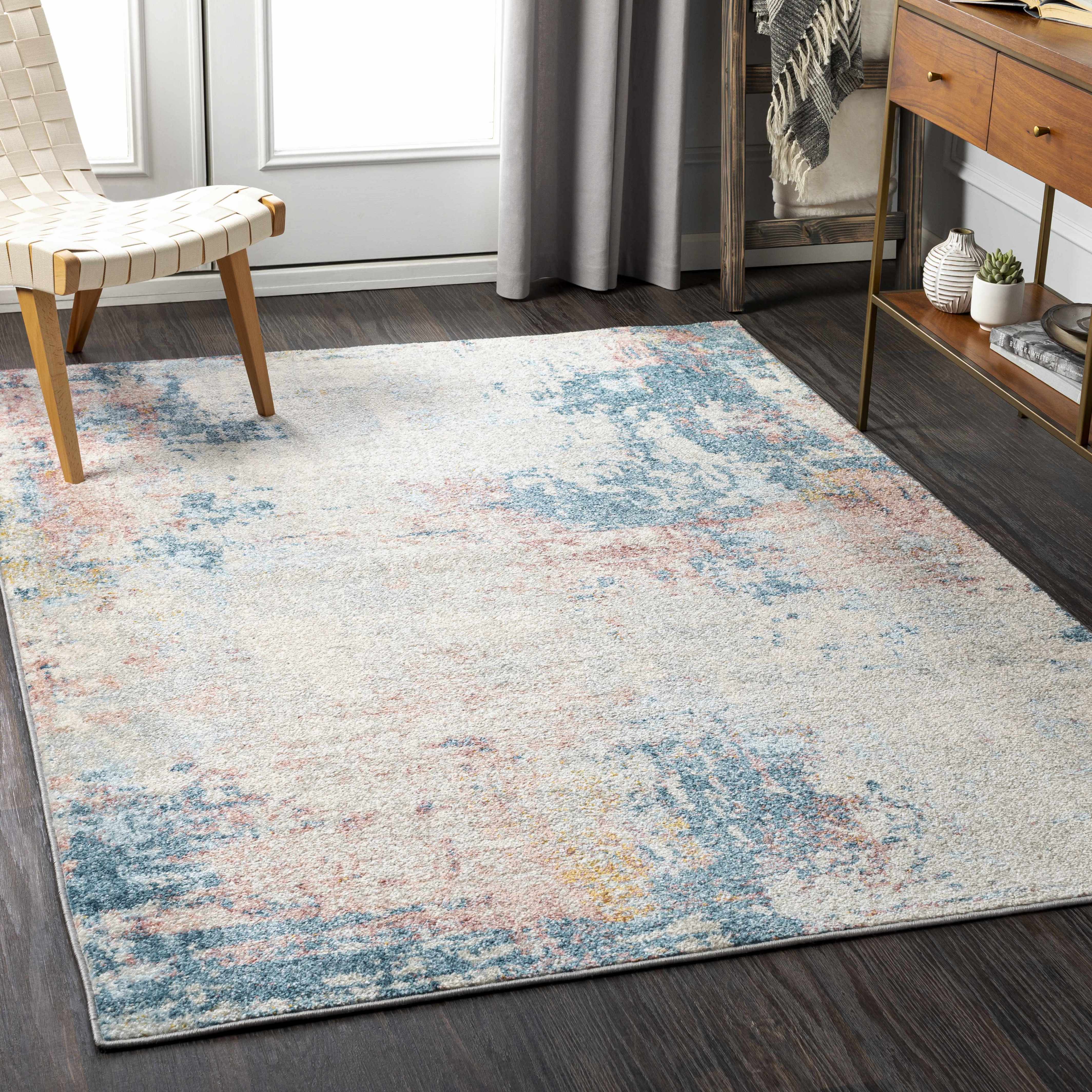 Crynant 6'7in x 9' Modern Area Rug - Hauteloom