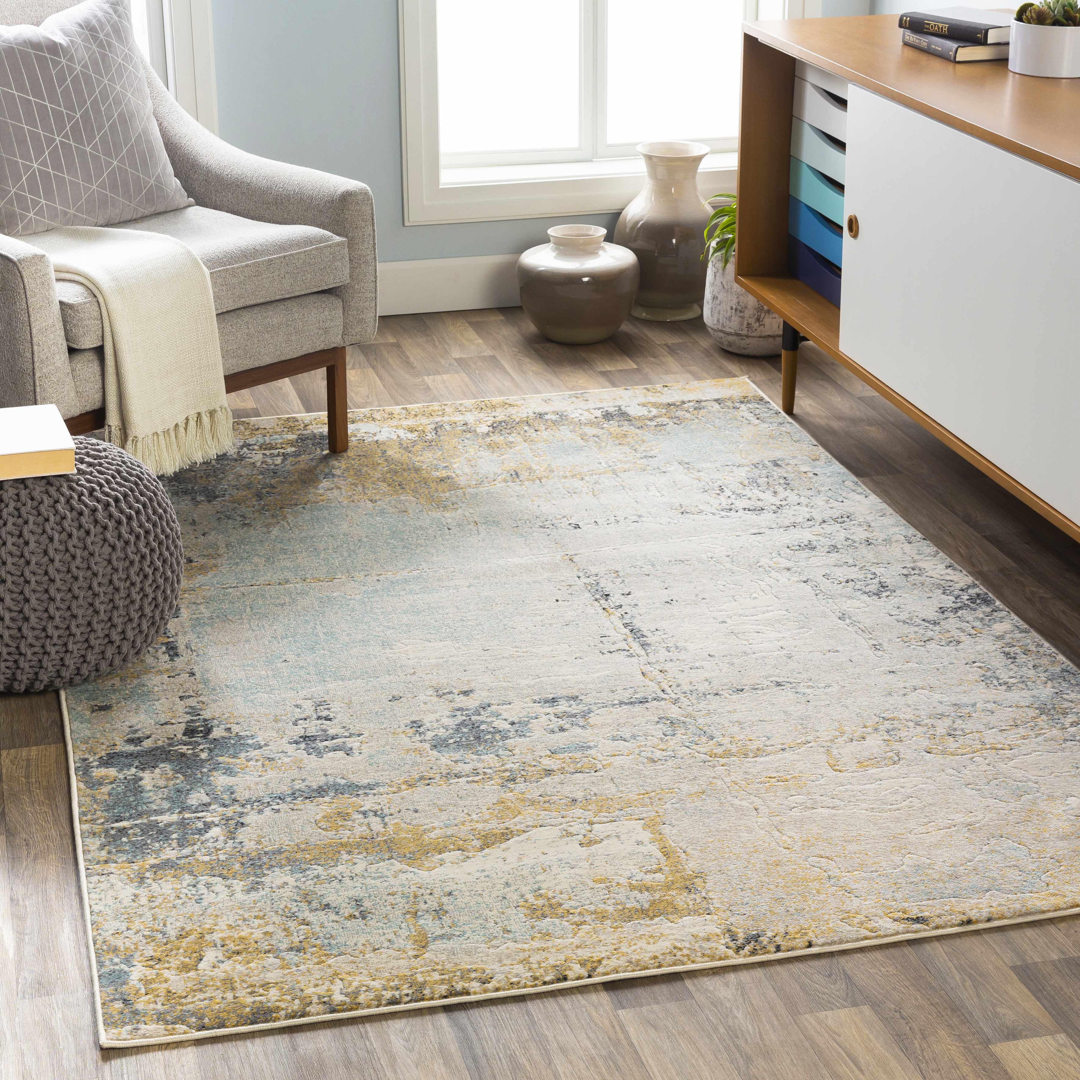 Waleska 5'3in x 7'3in Modern Area Rug - Hauteloom