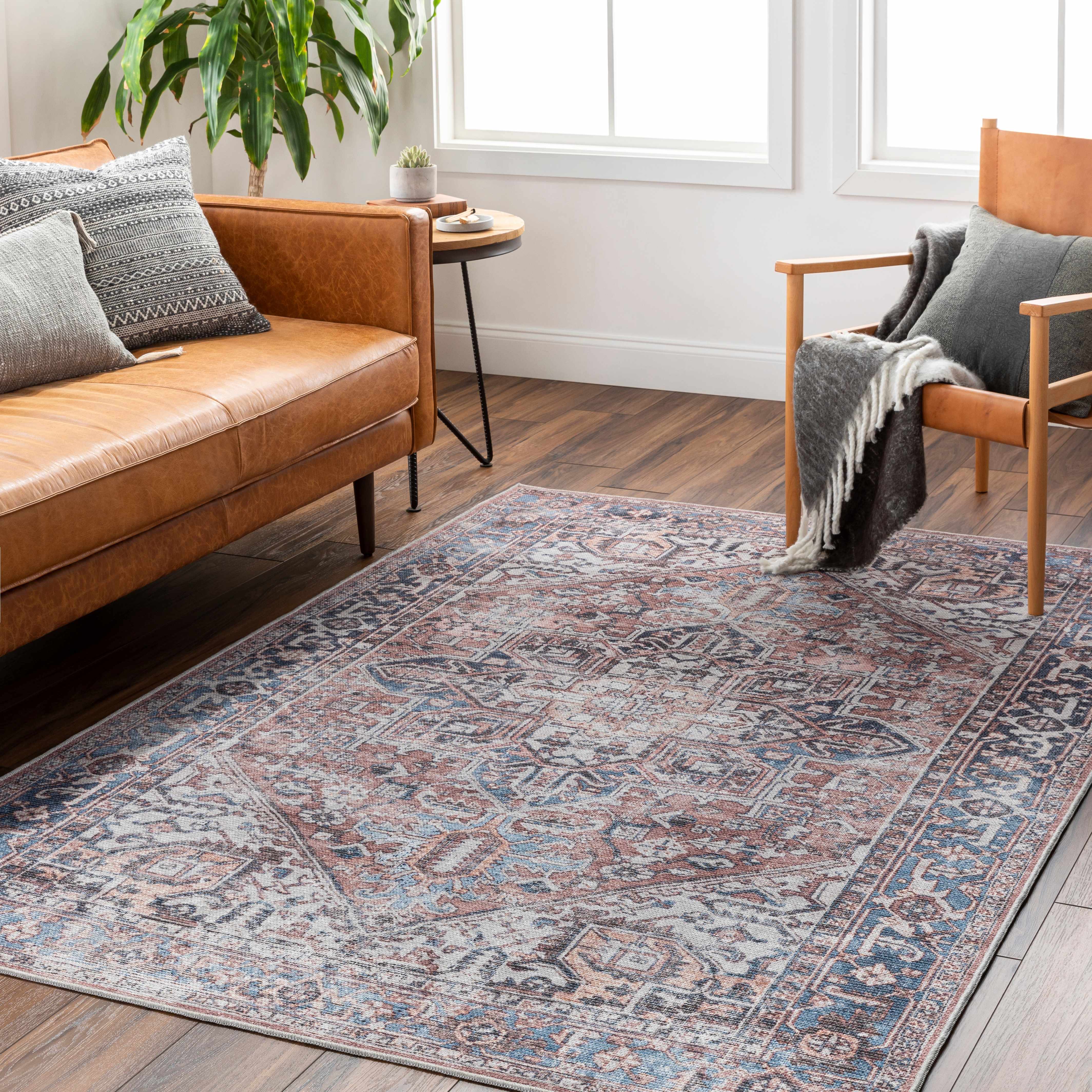 Viho 7'10in x 10'2in Washable Area Rug - Hauteloom