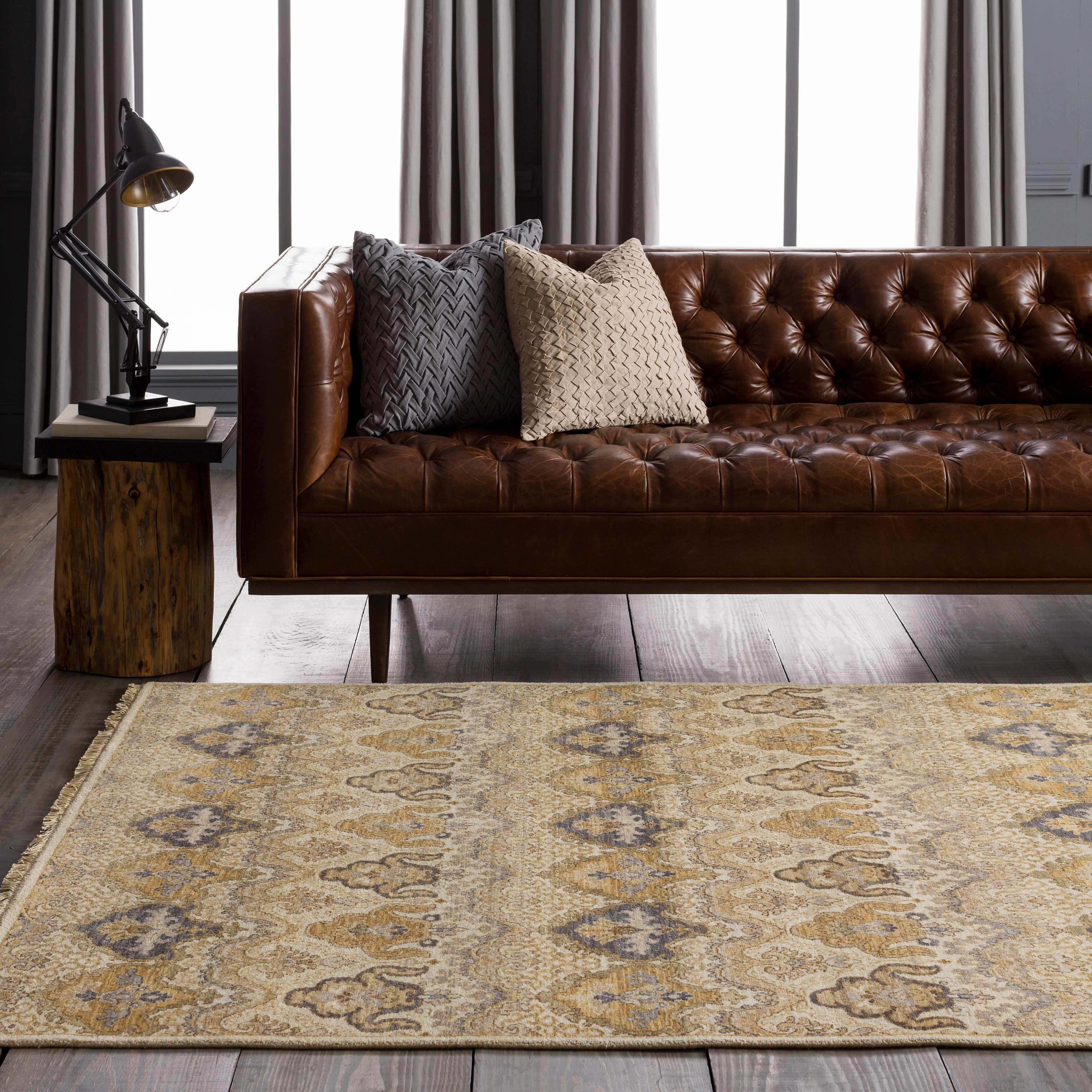 Brimson 5'6in x 8'6in Traditional Handmade Traditional Persian NZ Wool Area Rug - Hauteloom