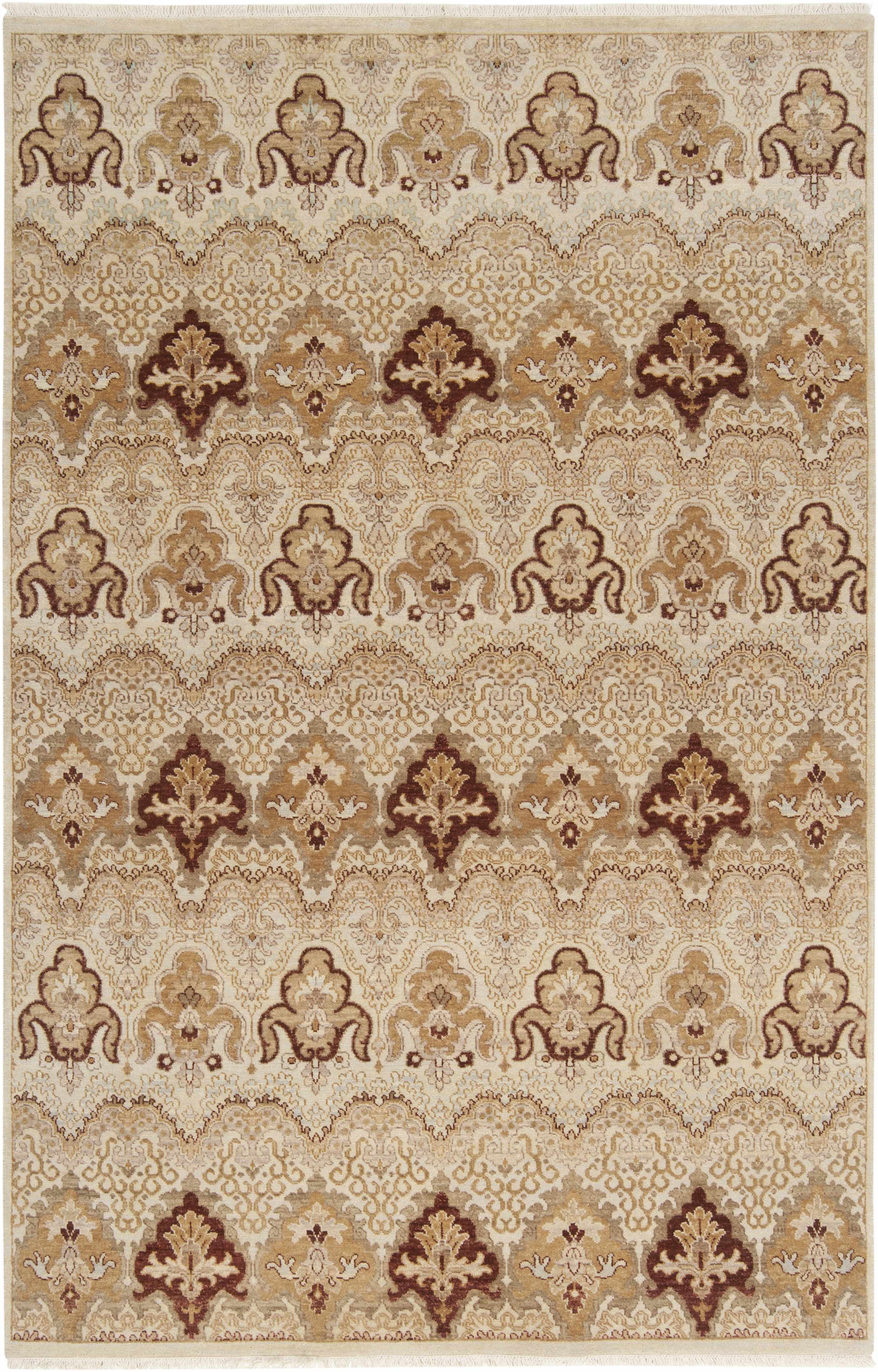 Saratoga 2' x 3' Traditional Handmade Traditional Persian NZ Wool Area Rug - Hauteloom