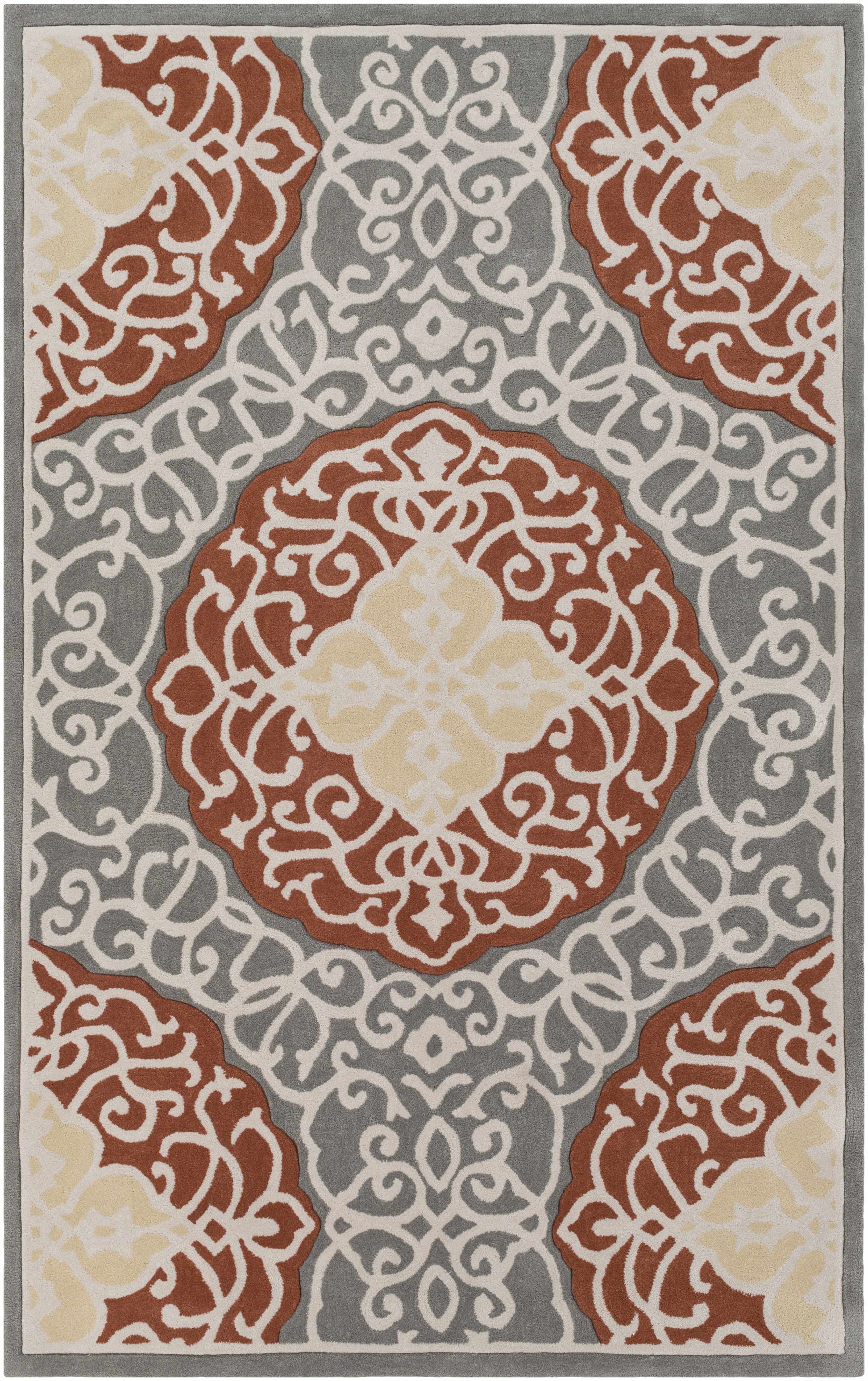 Martha 9' x 13' Transitional Traditional Medallion Persian Area Rug - Hauteloom