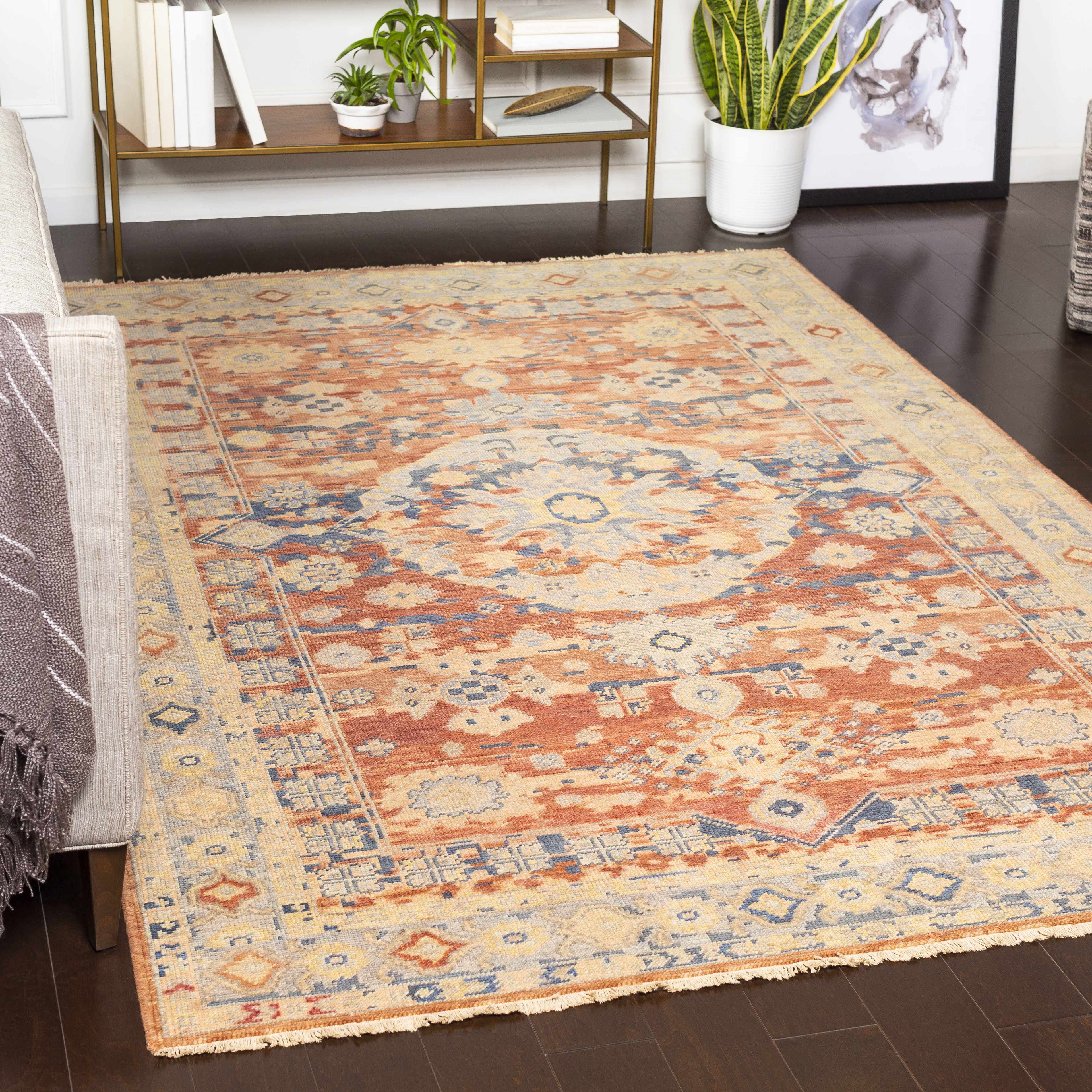 Brookeland 5'6in x 8'6in Traditional Wool Area Rug - Hauteloom
