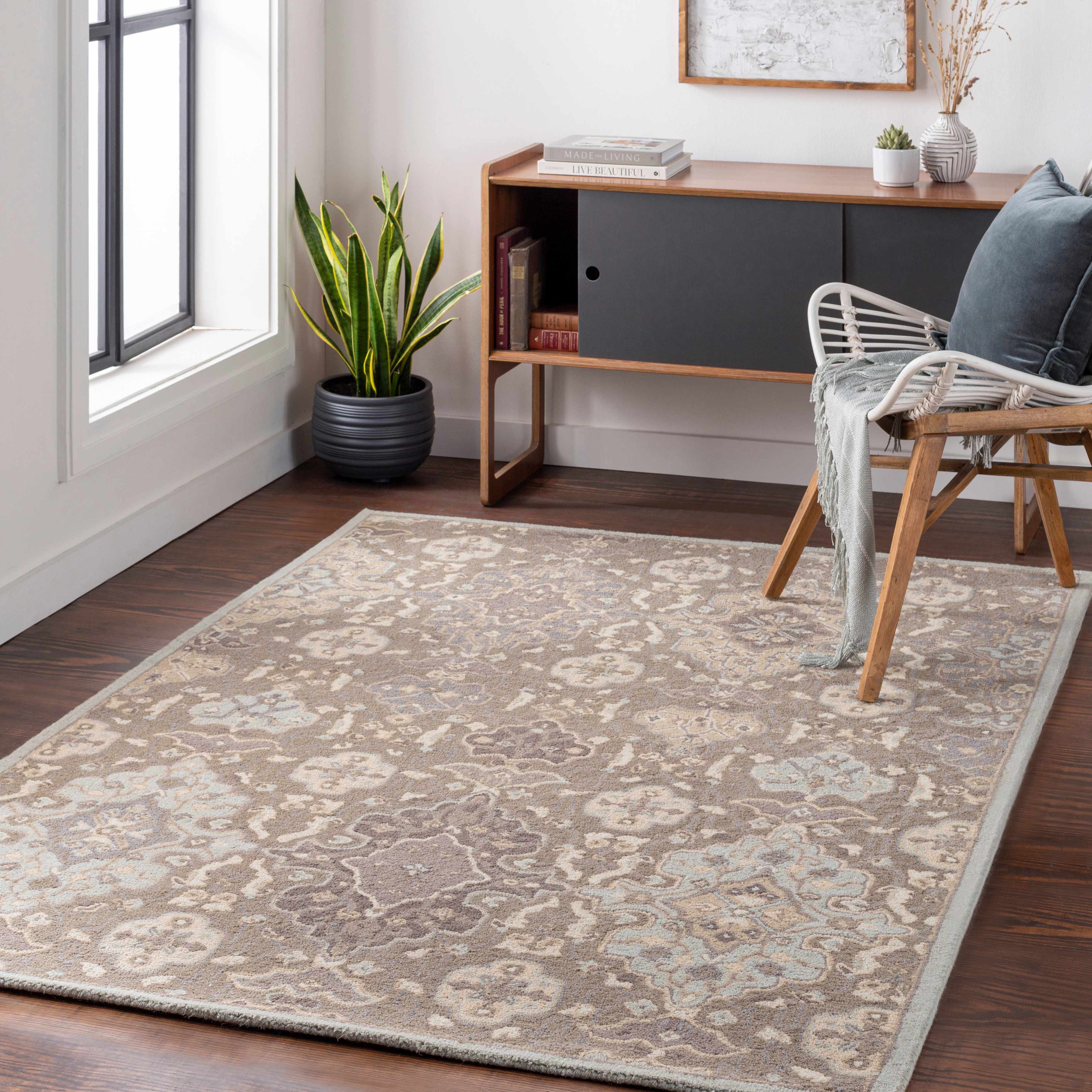 Methuen 6' x 9' Traditional Wool Area Rug - Hauteloom