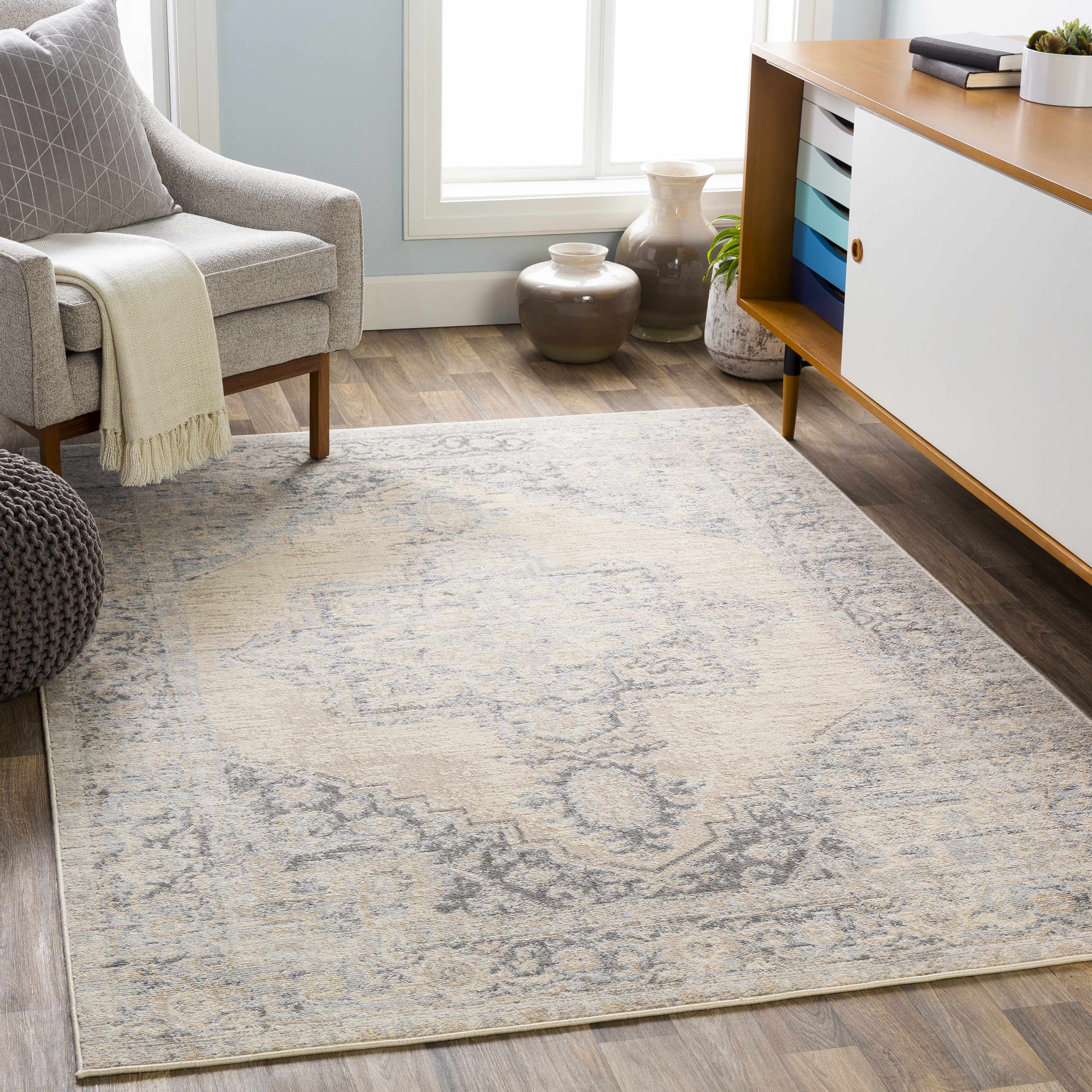 Wigan 5'3in x 7'3in Modern Area Rug - Hauteloom