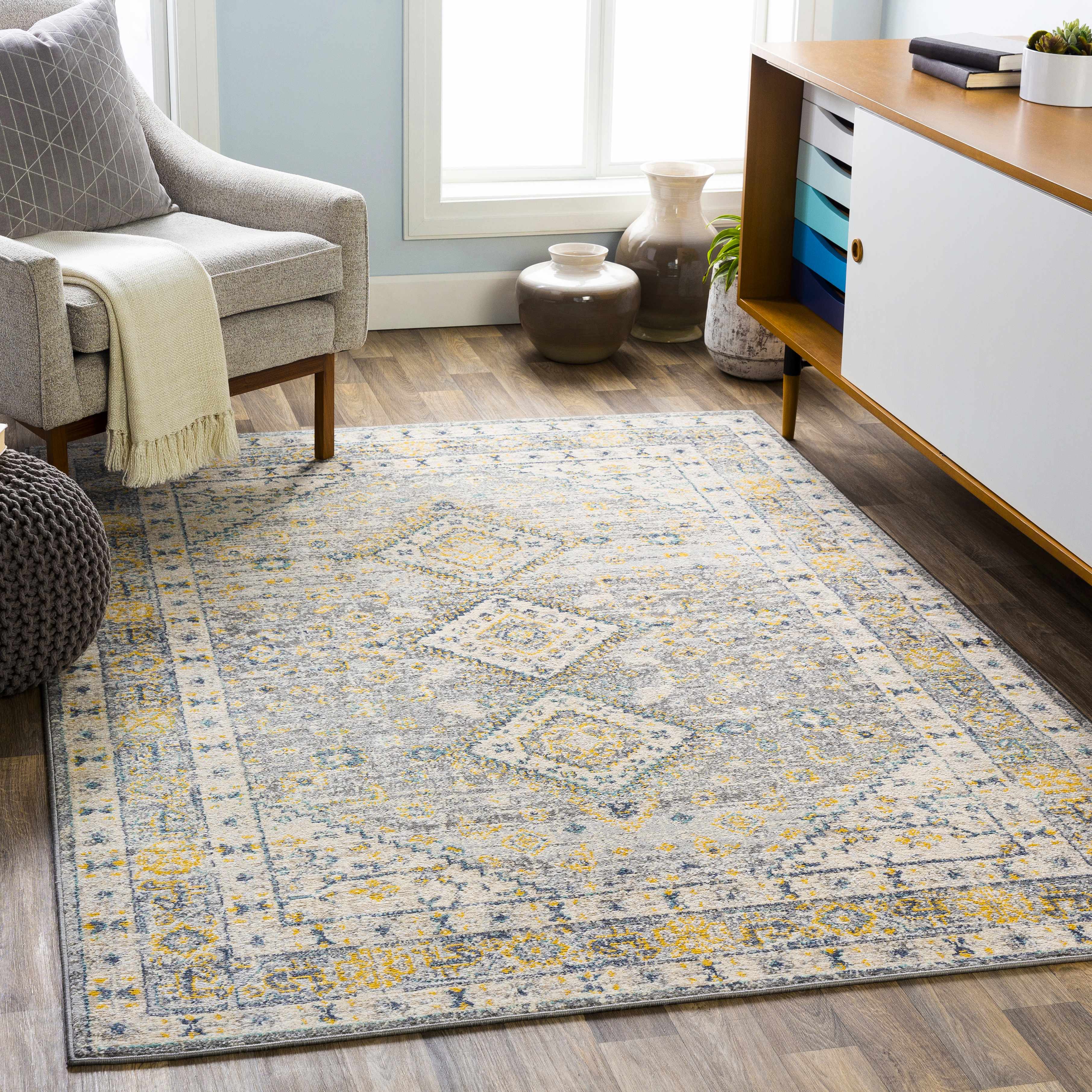 Varnville 4'3in x 5'11in Modern Area Rug - Hauteloom