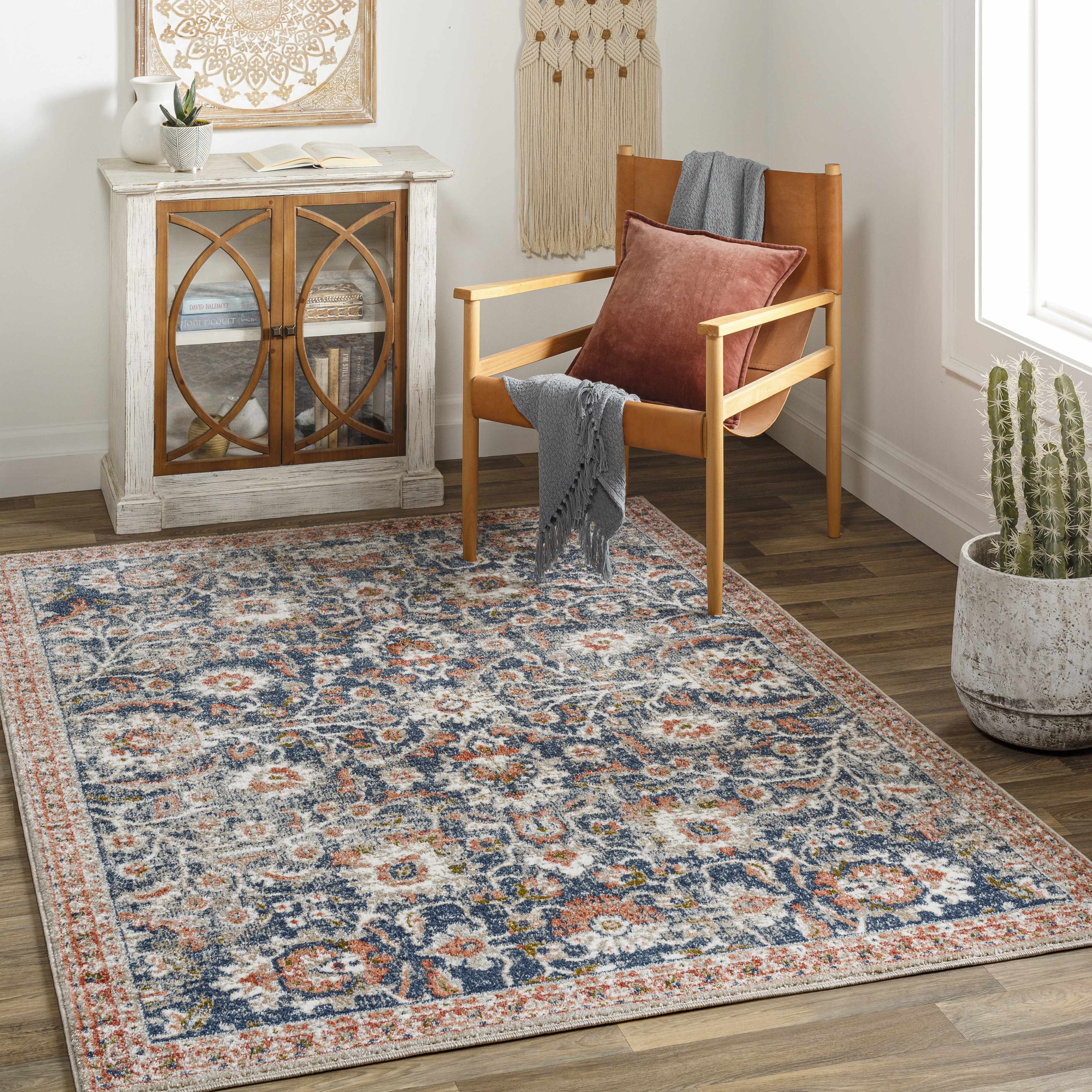 Dinahican 5'3in x 7' Traditional Updated Traditional Farmhouse Area Rug - Hauteloom