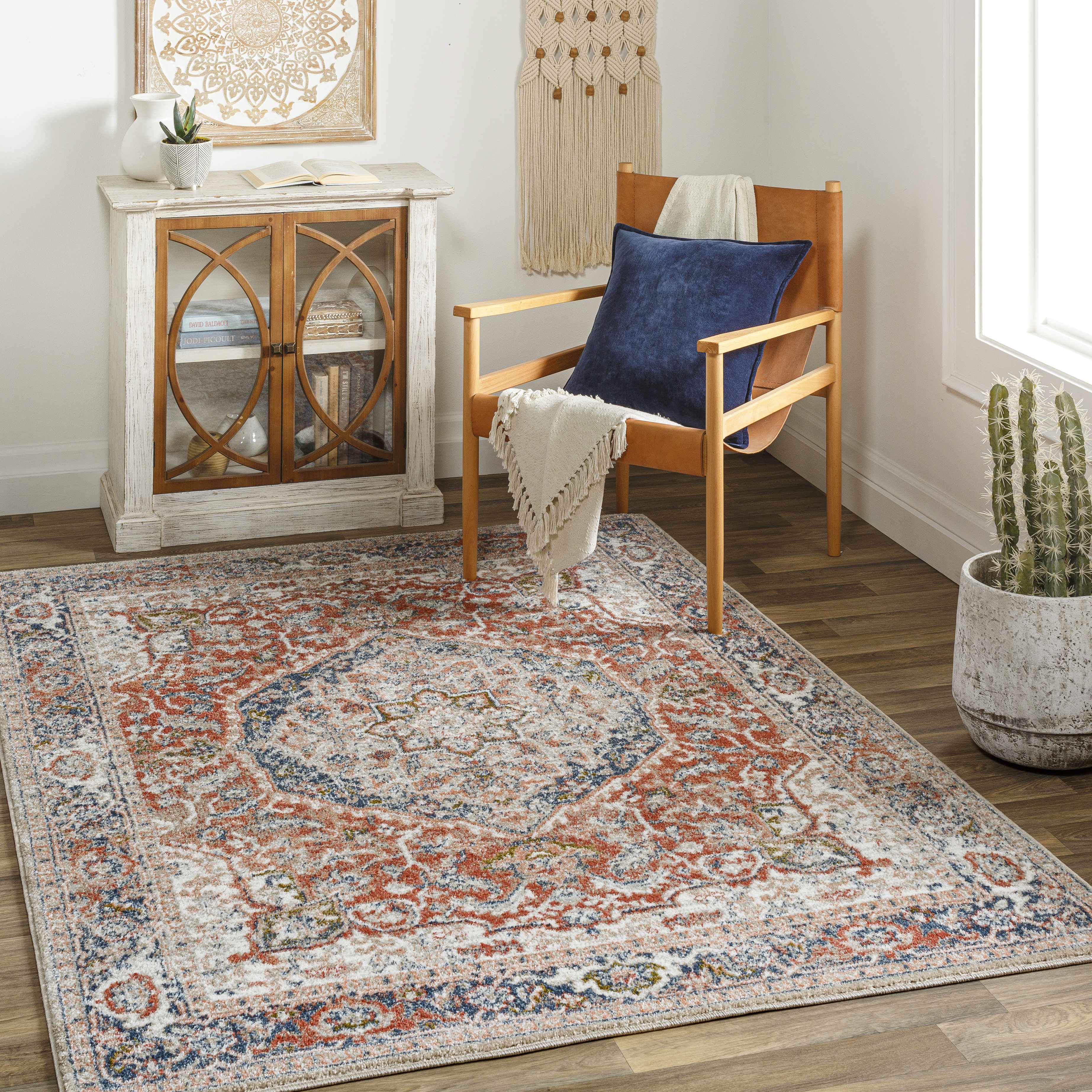 Tuftonboro 6'7in x 9' Traditional Updated Traditional Farmhouse Area Rug - Hauteloom