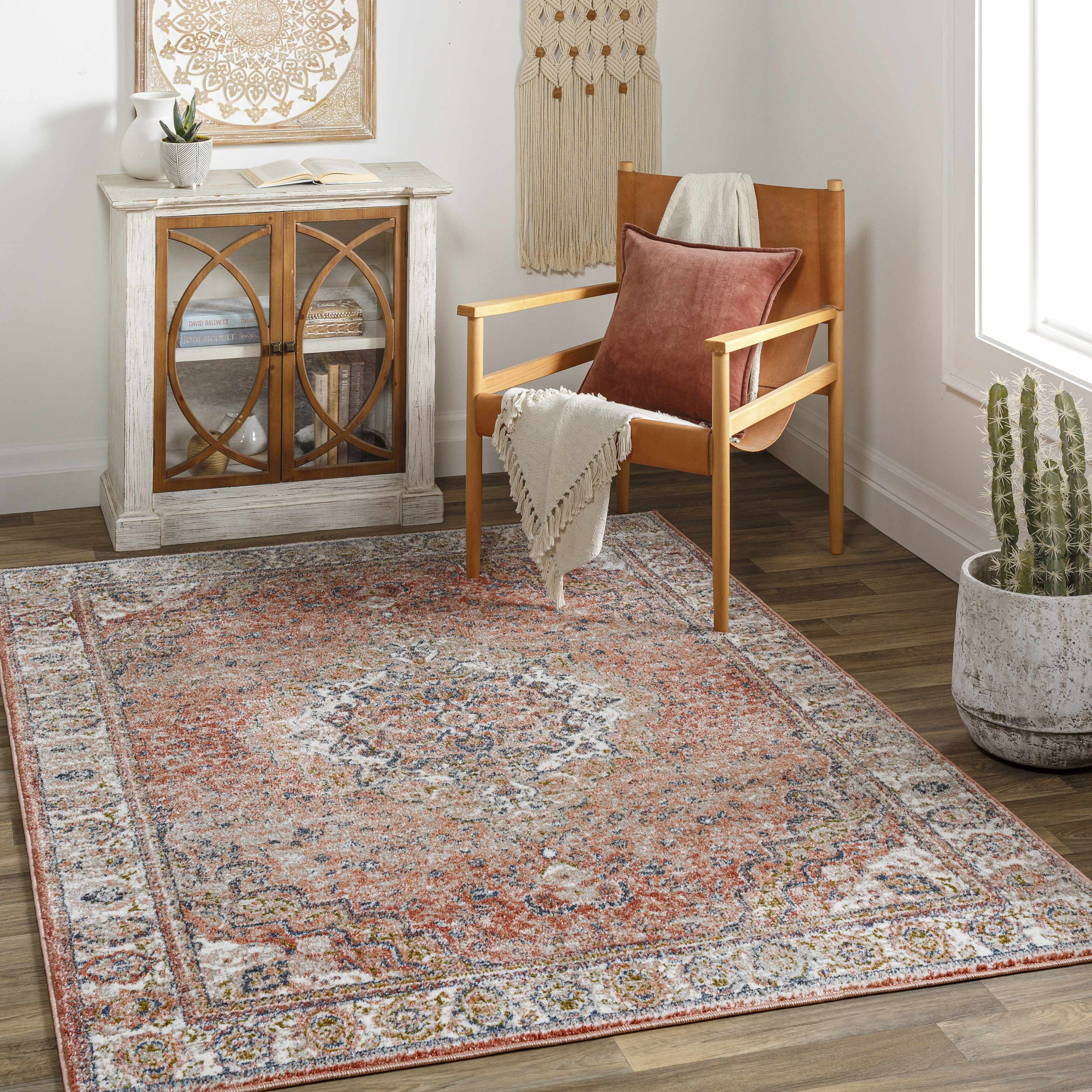 Swinford 6'7in x 9' Traditional Updated Traditional Farmhouse Area Rug - Hauteloom