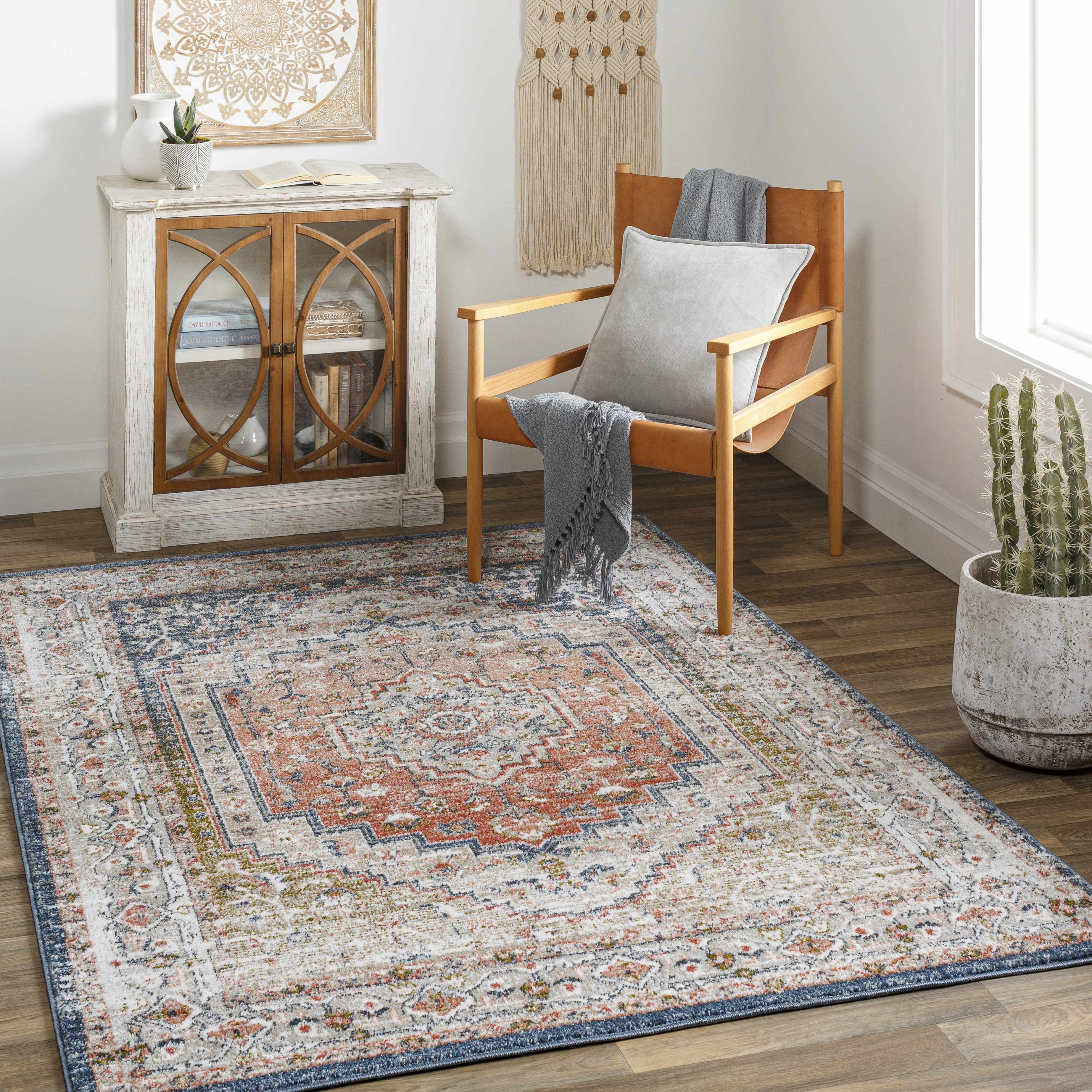 Pidsandawan 6'7in x 9' Traditional Updated Traditional Farmhouse Area Rug - Hauteloom