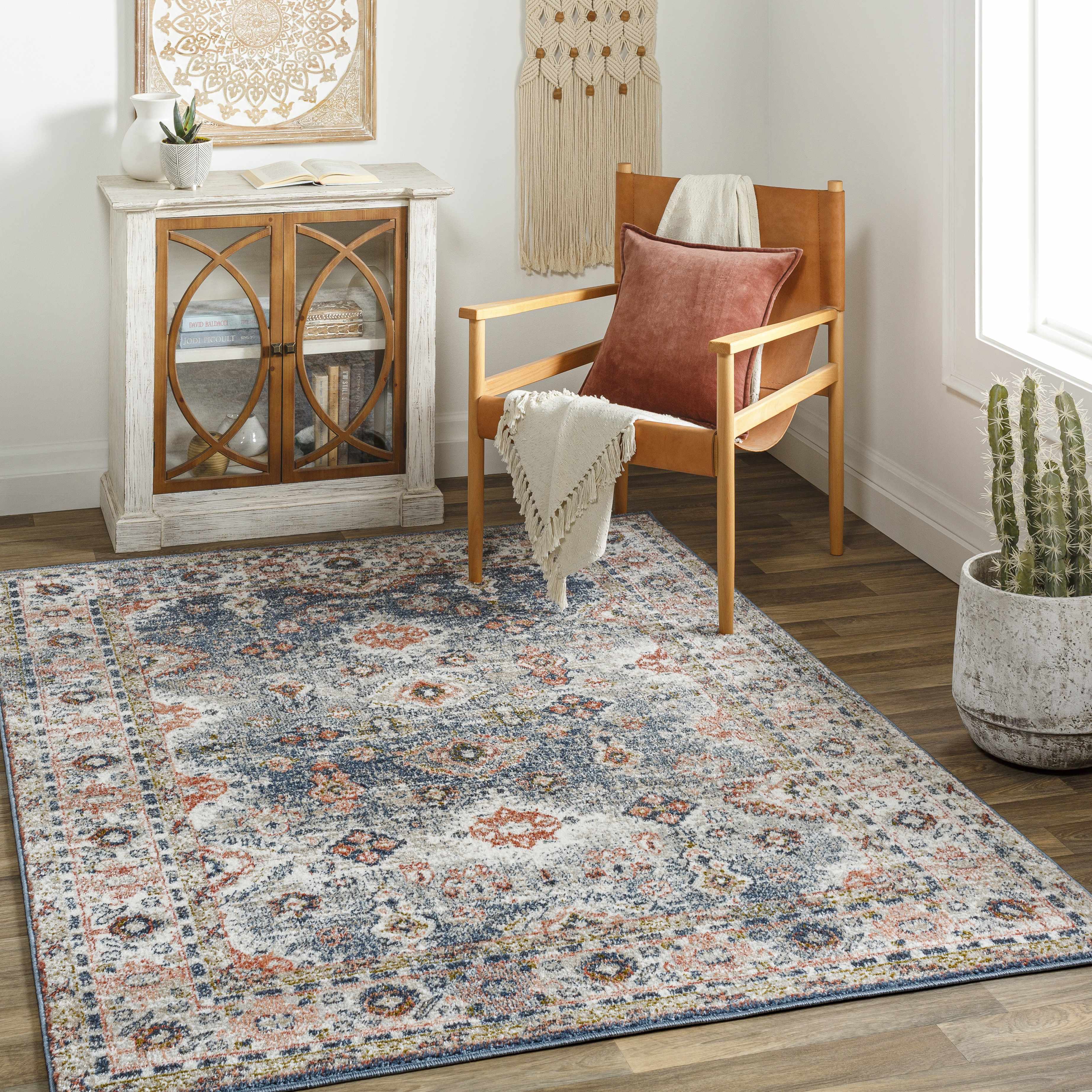 Ilinge 5'3in x 7' Traditional Updated Traditional Farmhouse Area Rug - Hauteloom