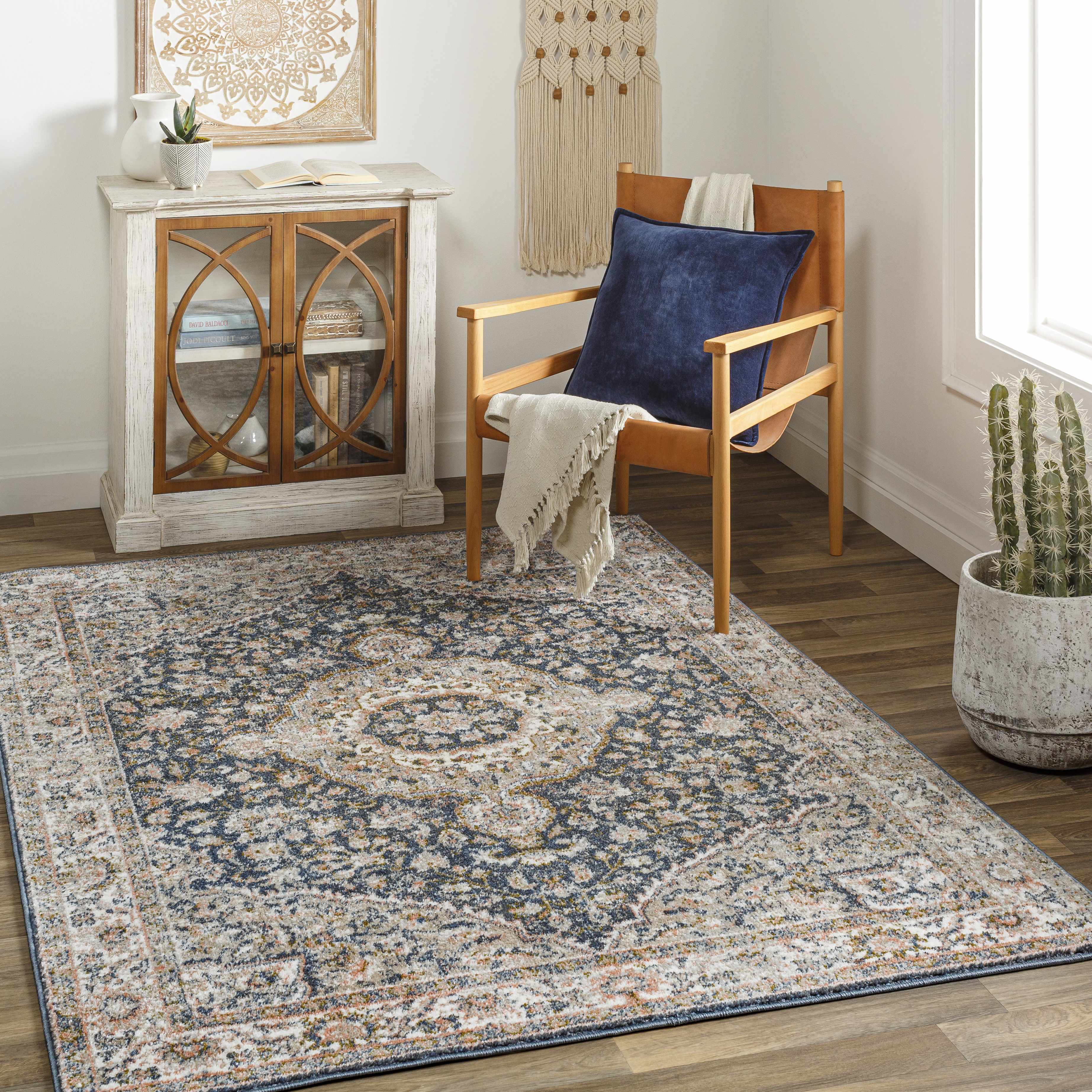 Babag 6'7in x 9' Traditional Updated Traditional Farmhouse Area Rug - Hauteloom