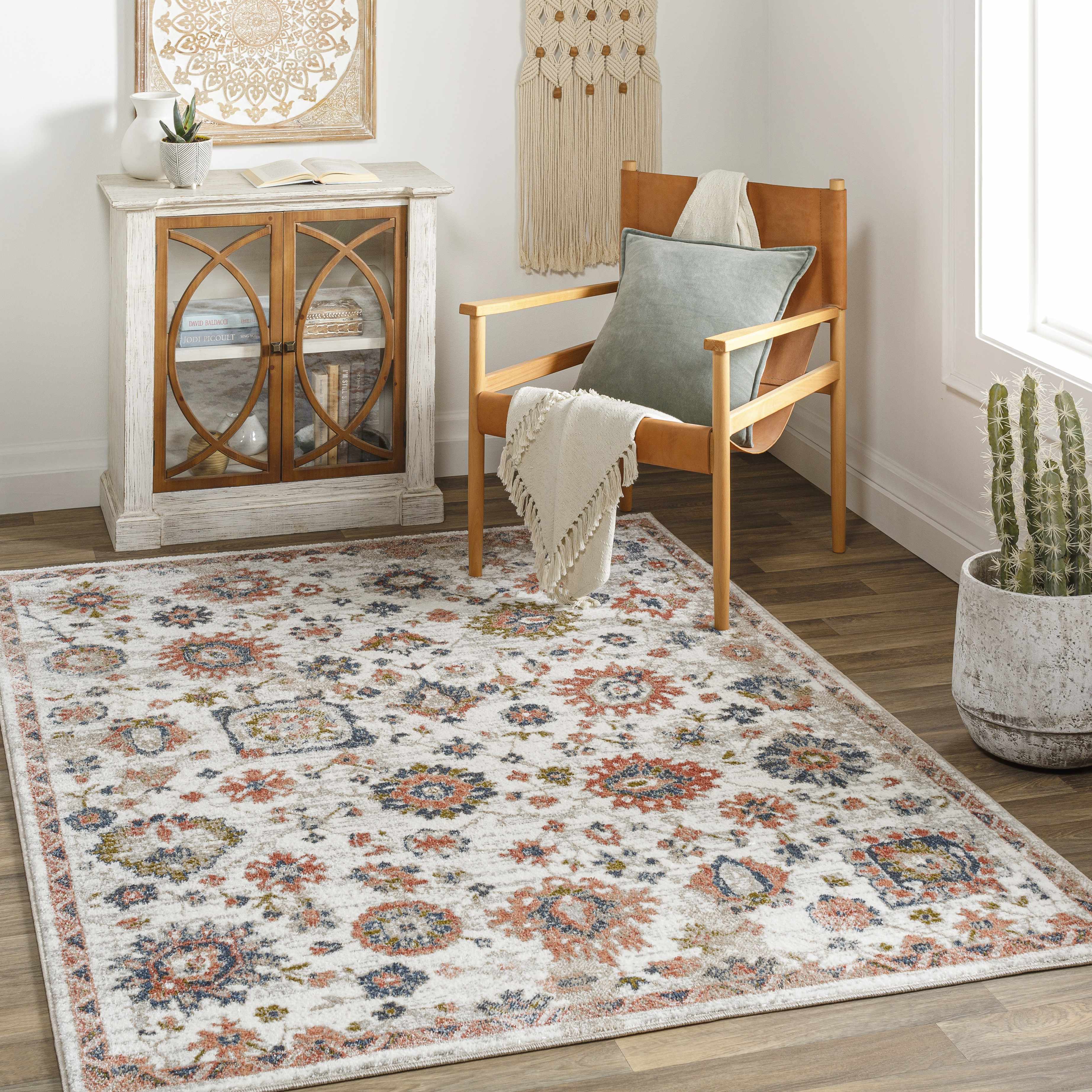 Mayabon 5'3in x 7' Traditional Updated Traditional Farmhouse Area Rug - Hauteloom