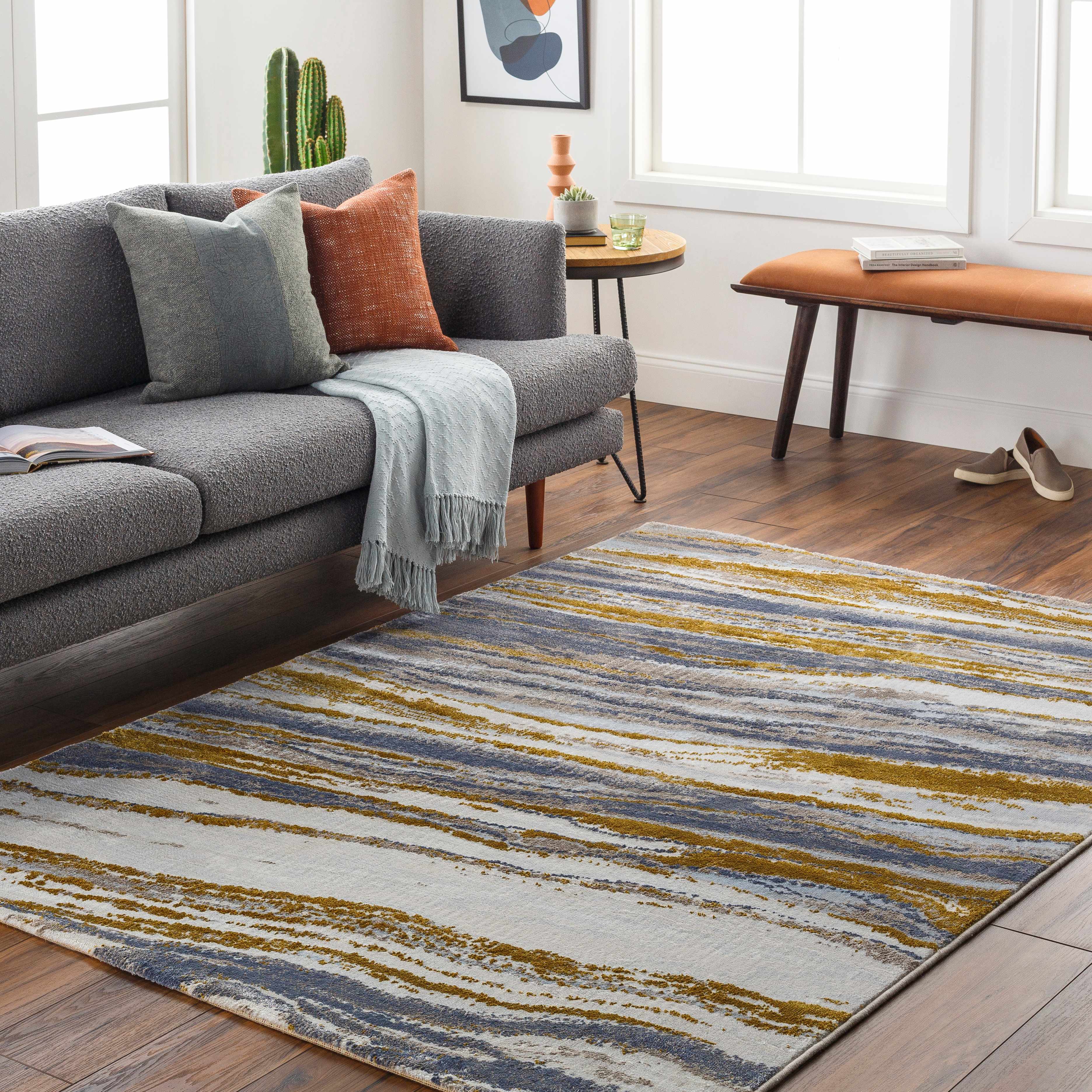 Sibul 6'7in x 9'6in Modern Area Rug - Hauteloom