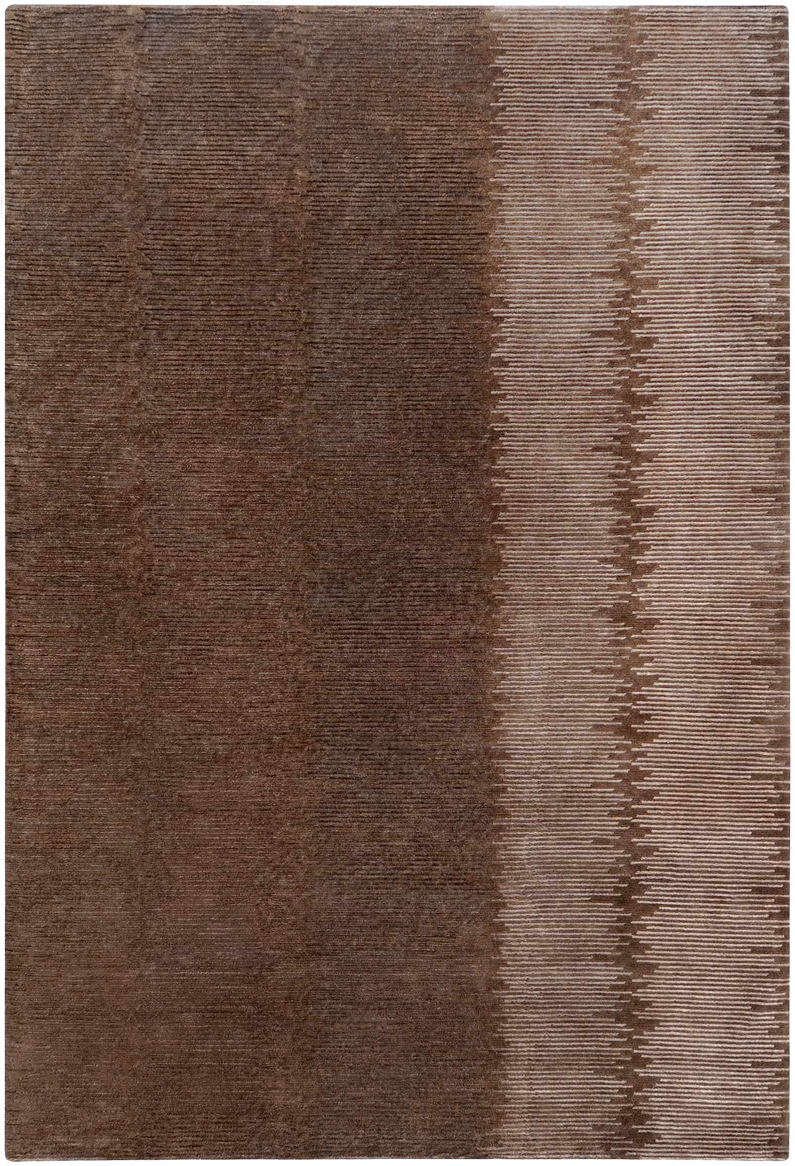 Warsaw 5' x 8' Solid Stripes Wool Area Rug - Hauteloom