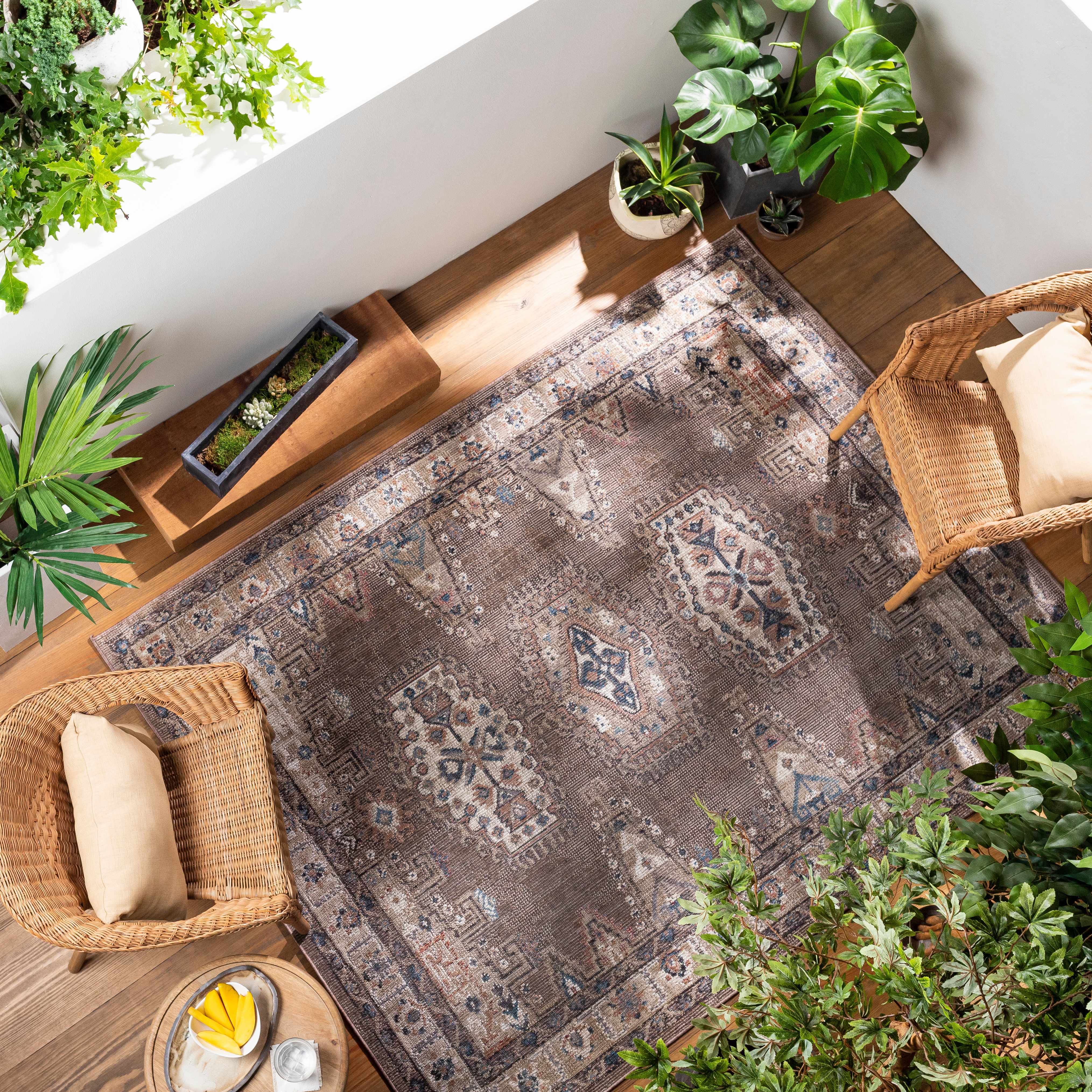 Millswood 7'10in x 10' Outdoor Area Rug - Hauteloom