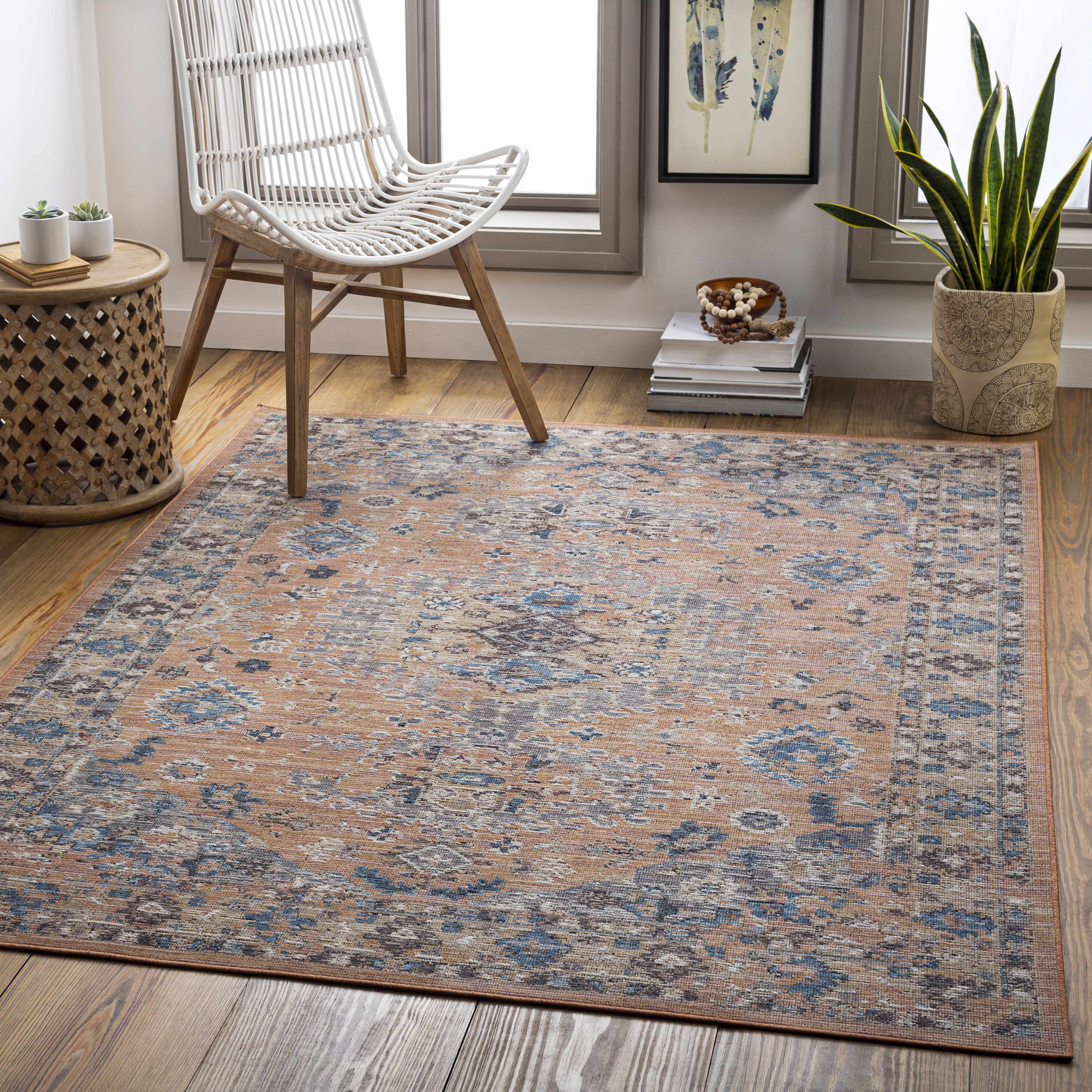 Lansvale 5'3in x 7' Outdoor Area Rug - Hauteloom