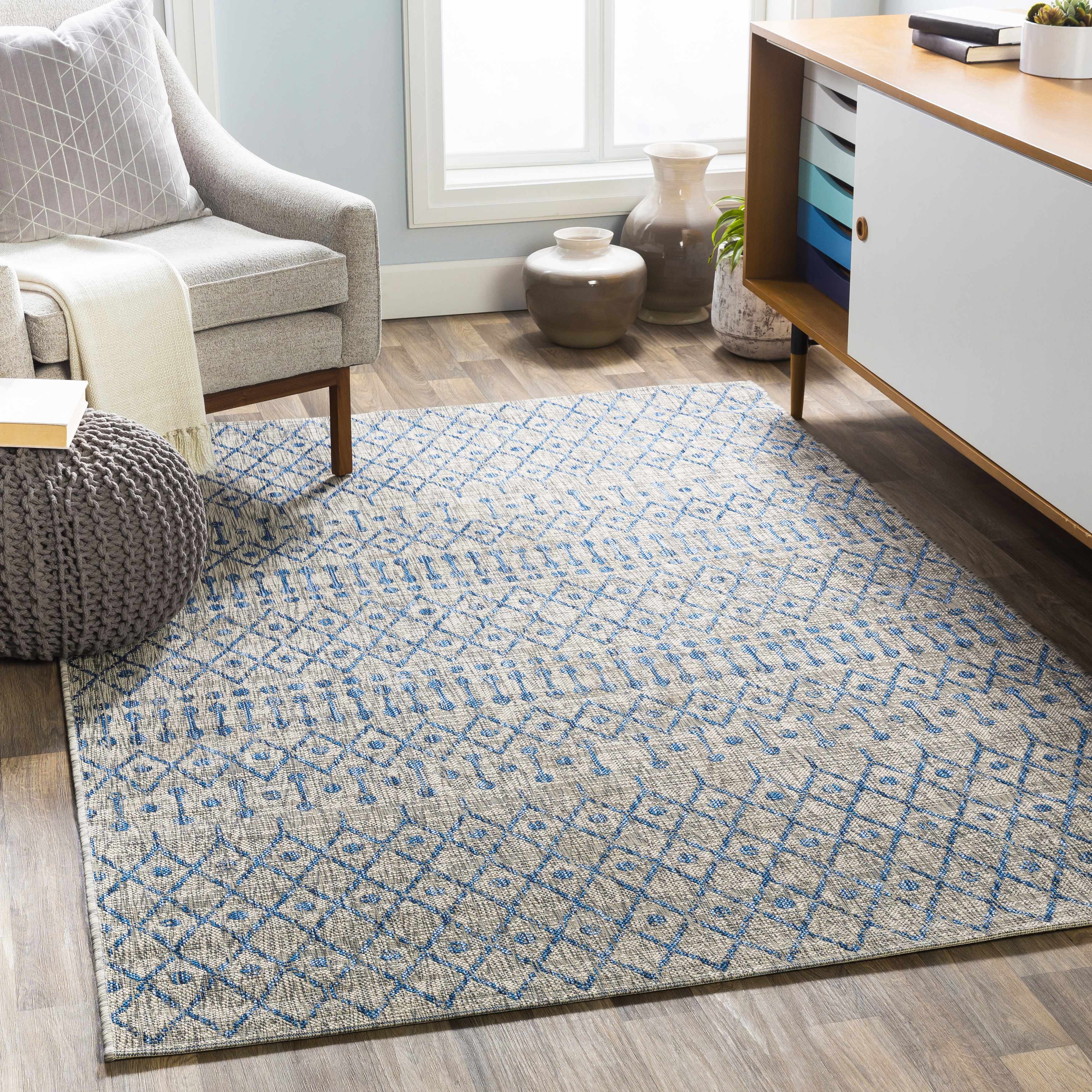 Newbern 7'10in x 10'2in Bohemian/ Outdoor Area Rug - Hauteloom