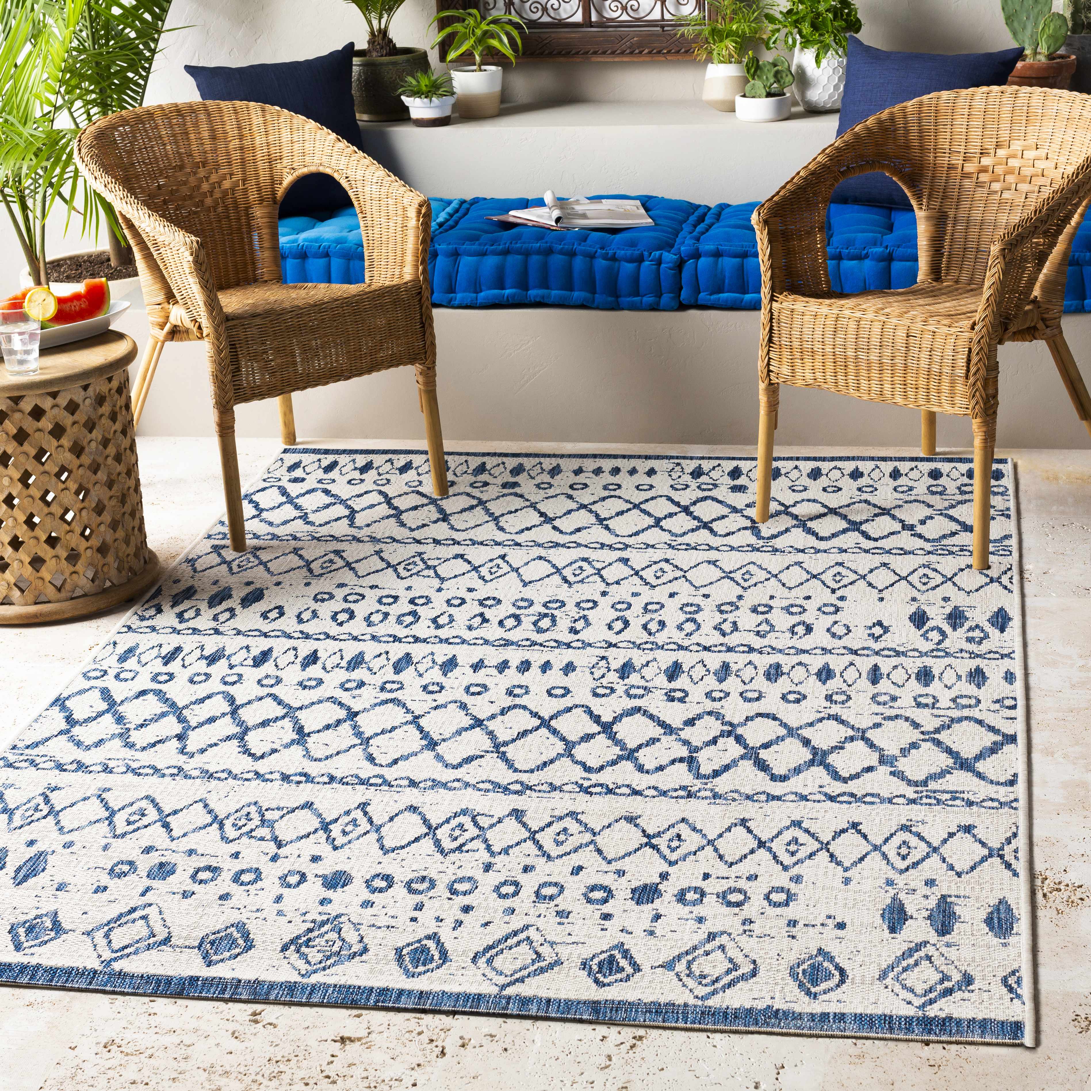 Salyer 5'3in x 7'7in Bohemian/ Outdoor Area Rug - Hauteloom