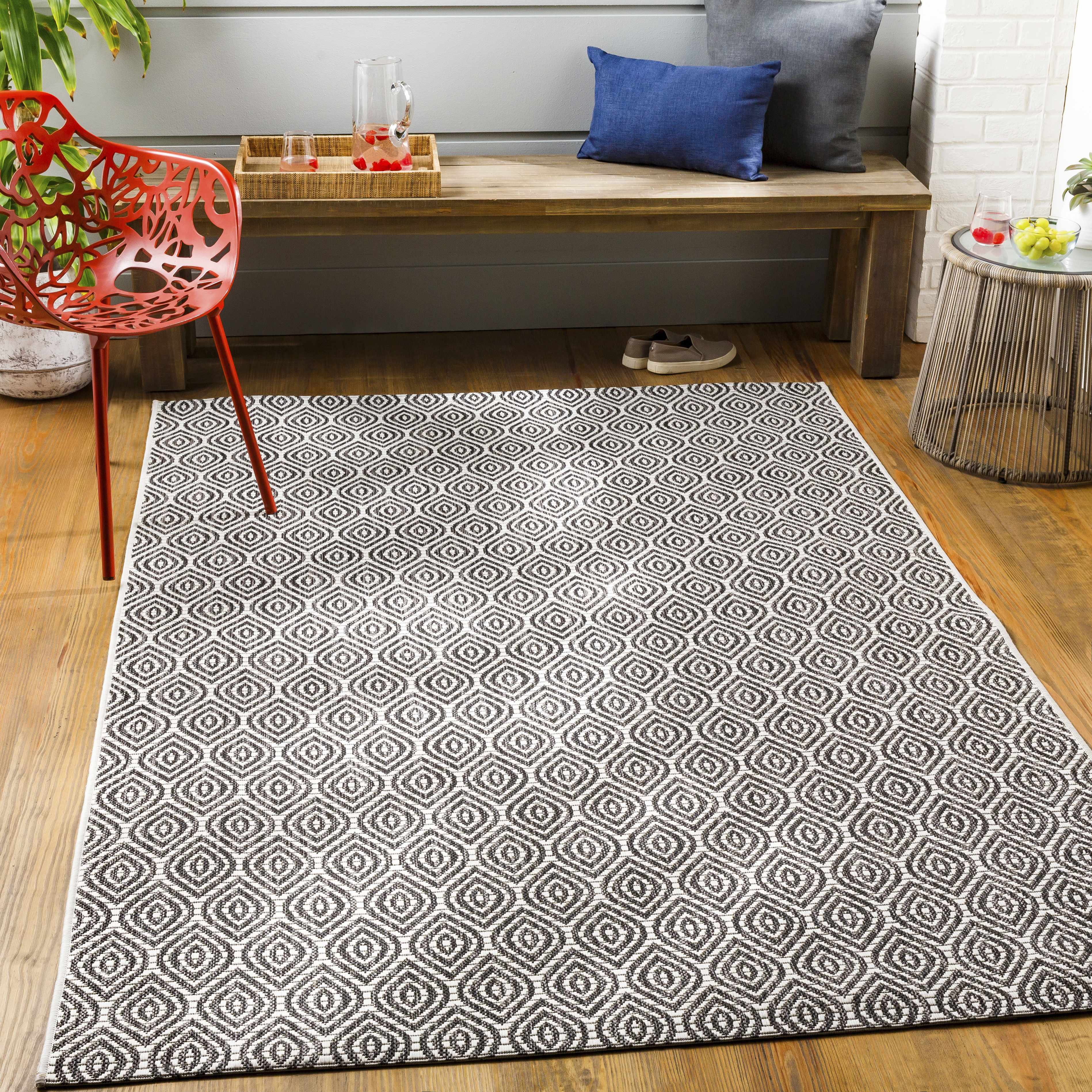 Crafers 2' x 2'11in Outdoor Area Rug - Hauteloom