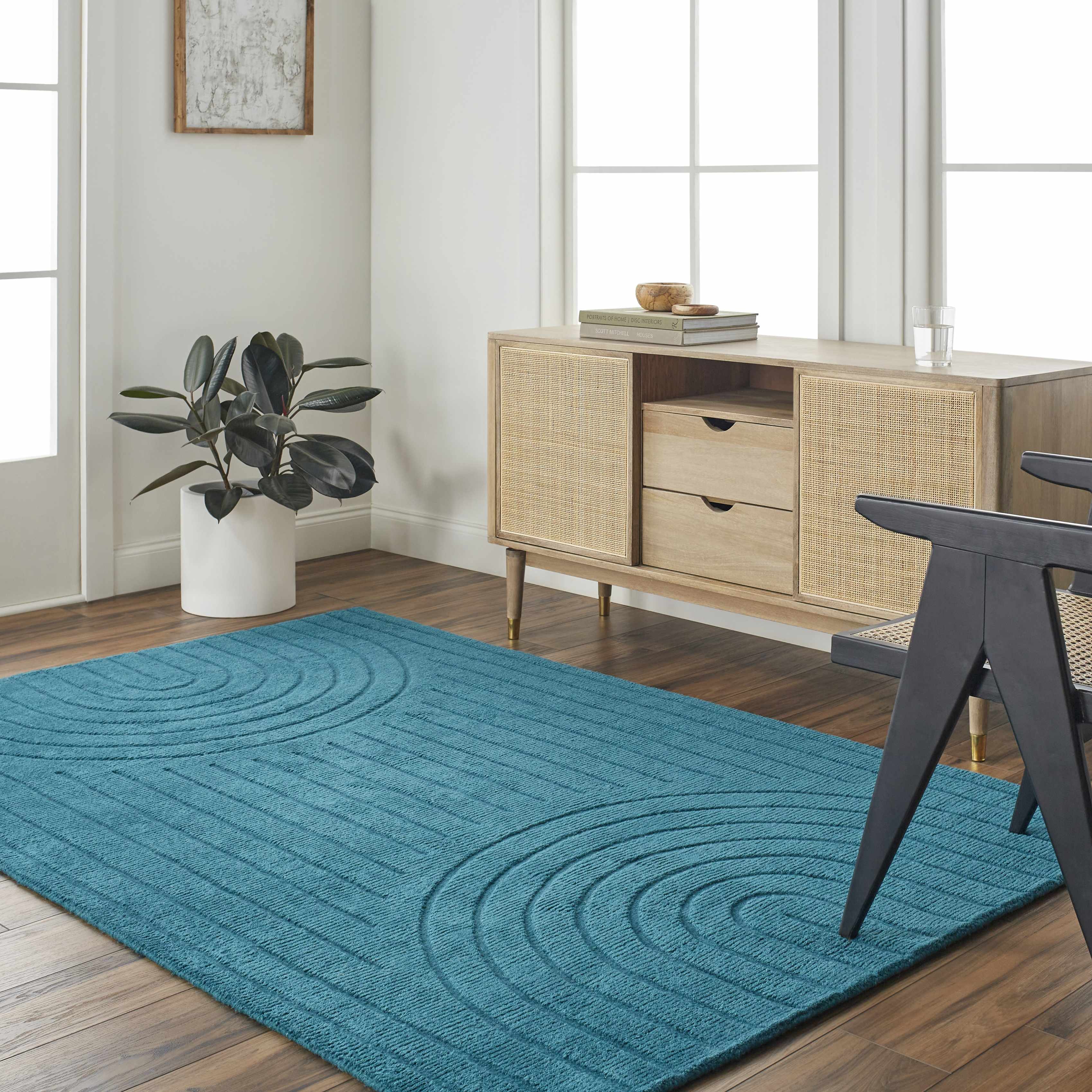 Cahya 5' x 7'6in Wool Area Rug - Hauteloom