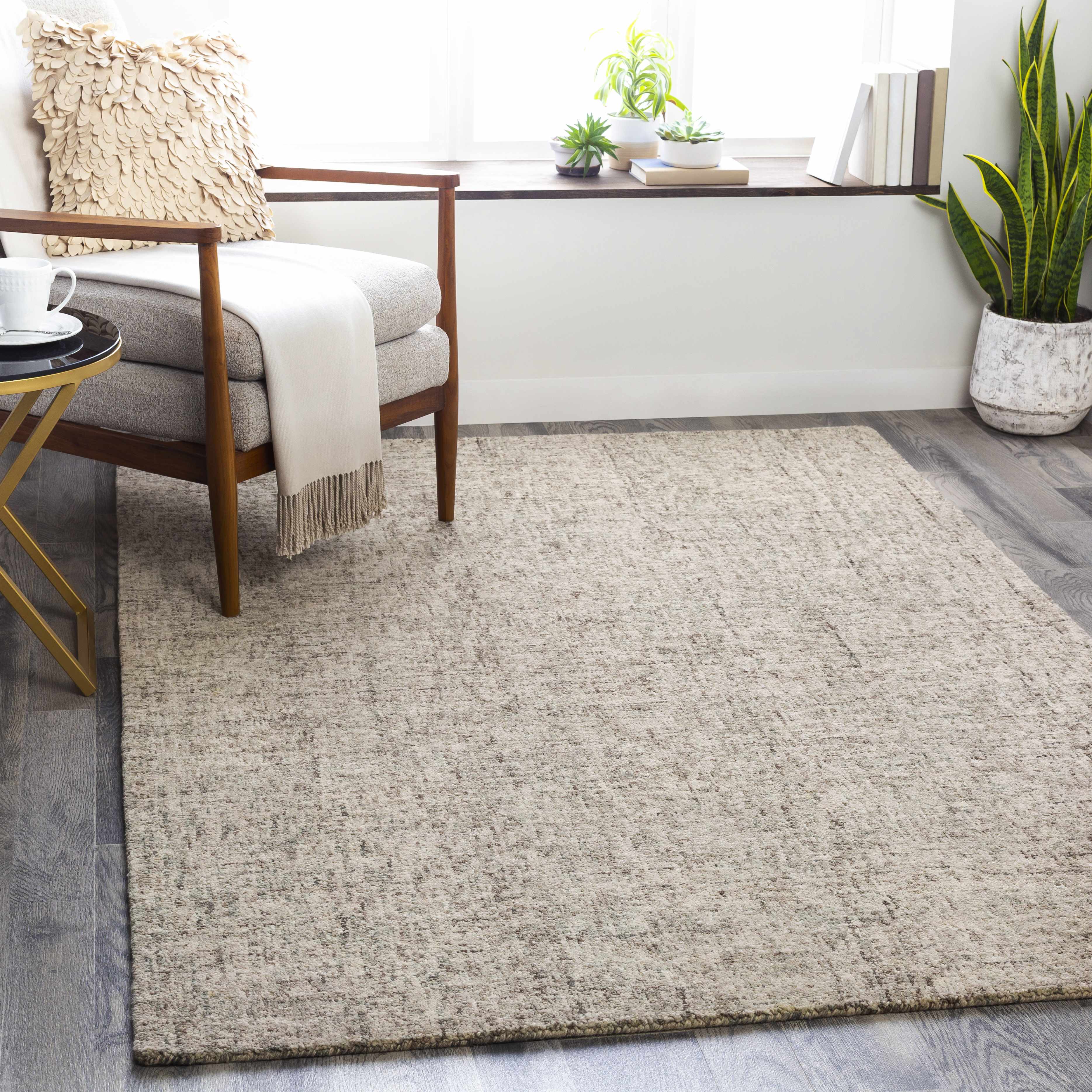 Mundubbera 6' x 9' Modern Wool Area Rug - Hauteloom