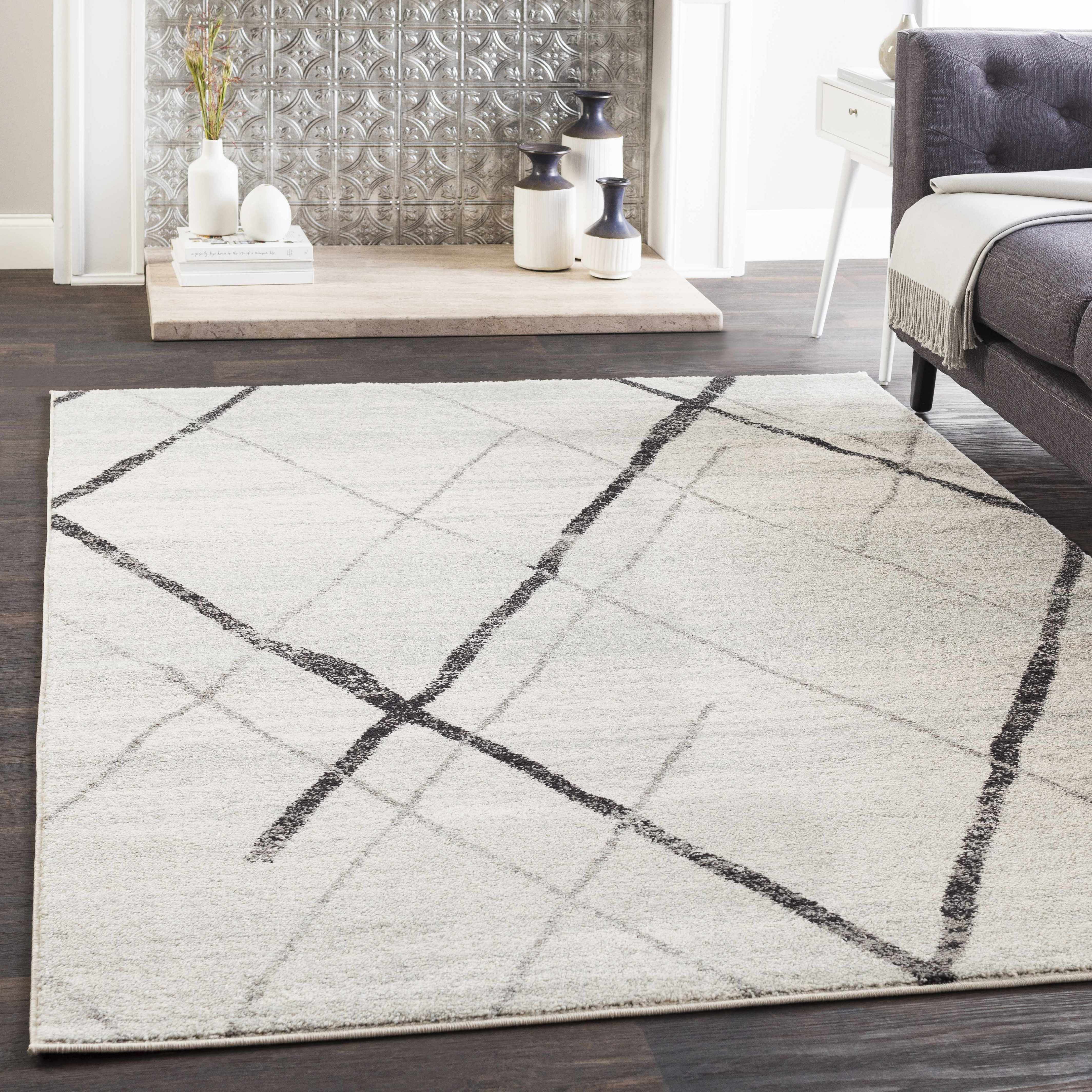 Polegate 7'10in x 10'3in Modern Area Rug - Hauteloom