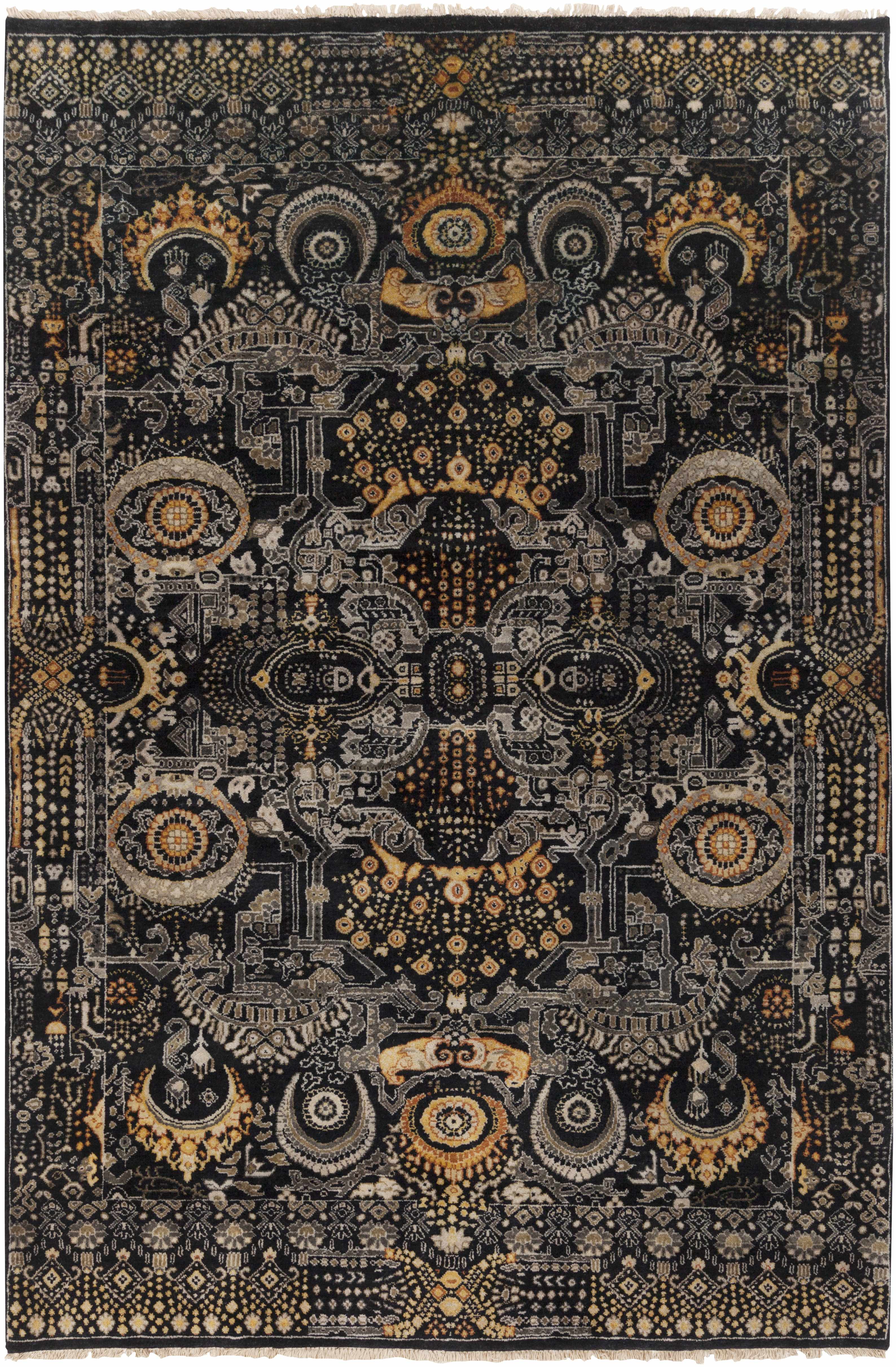 Maskell 3'6in x 5'6in Traditional Wool Area Rug - Hauteloom