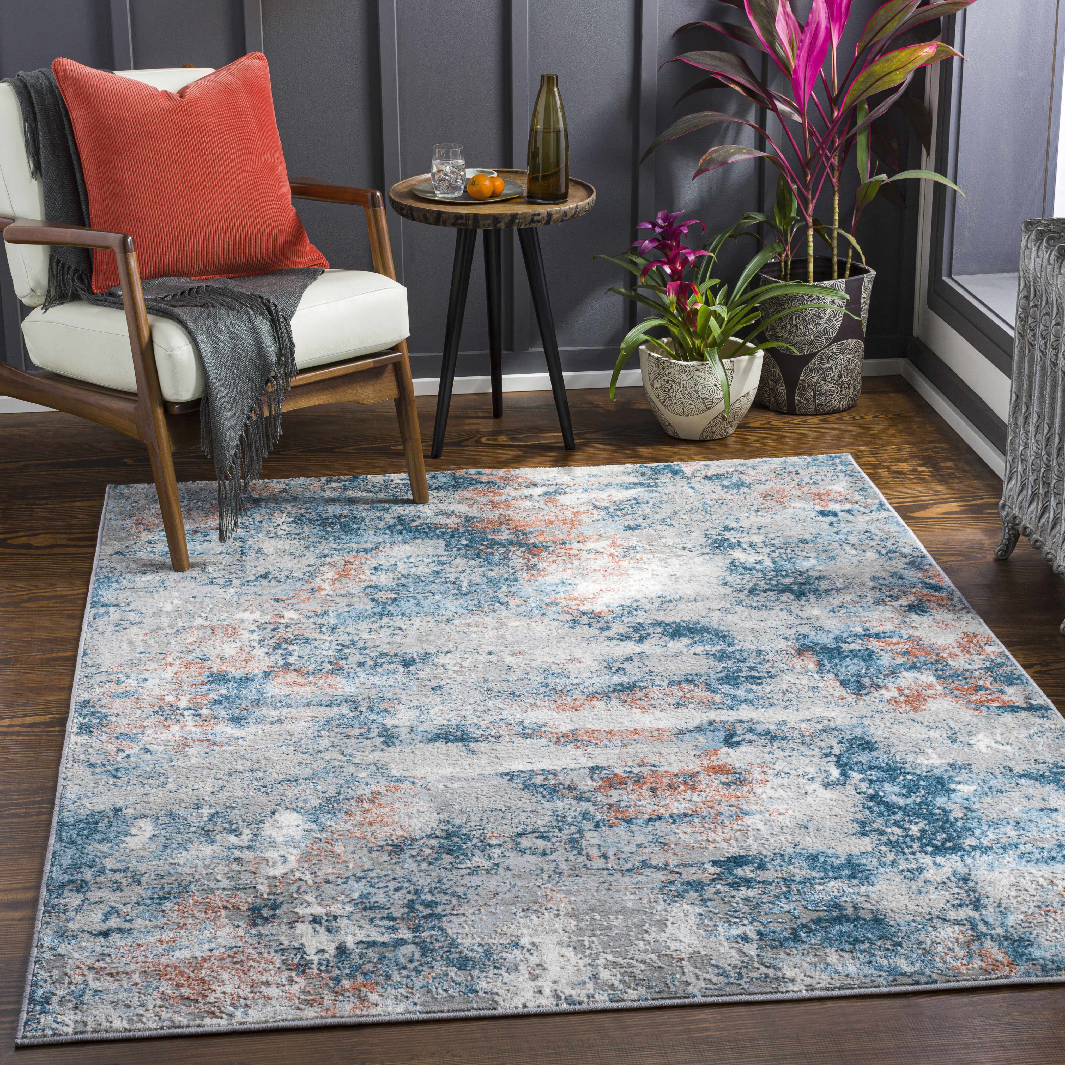 Yakutiye 8'10in x 12' Modern Contemporary Bohemian Abstract Area Rug - Hauteloom