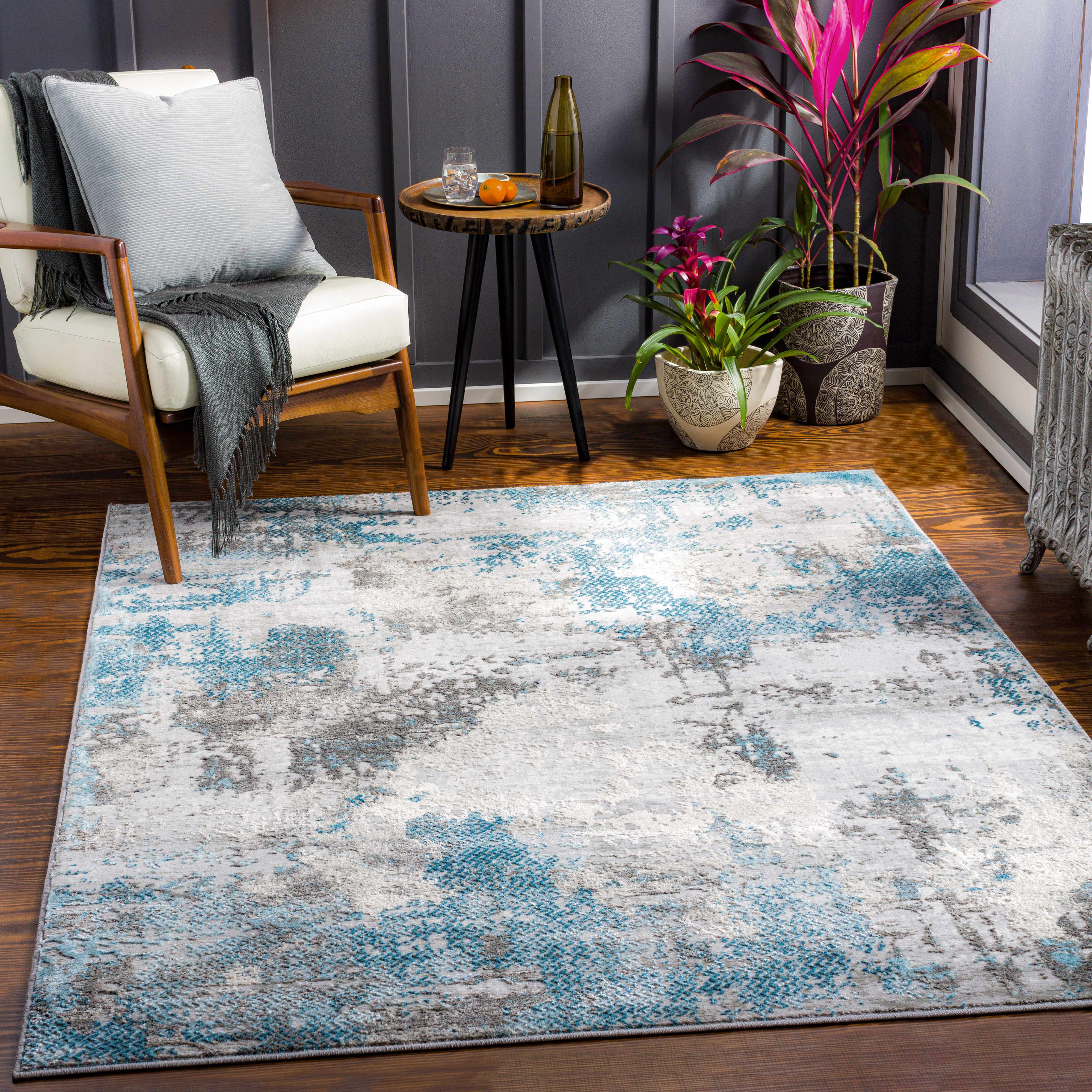 Mearnsville 5'3in x 7' Modern Contemporary Bohemian Abstract Area Rug - Hauteloom