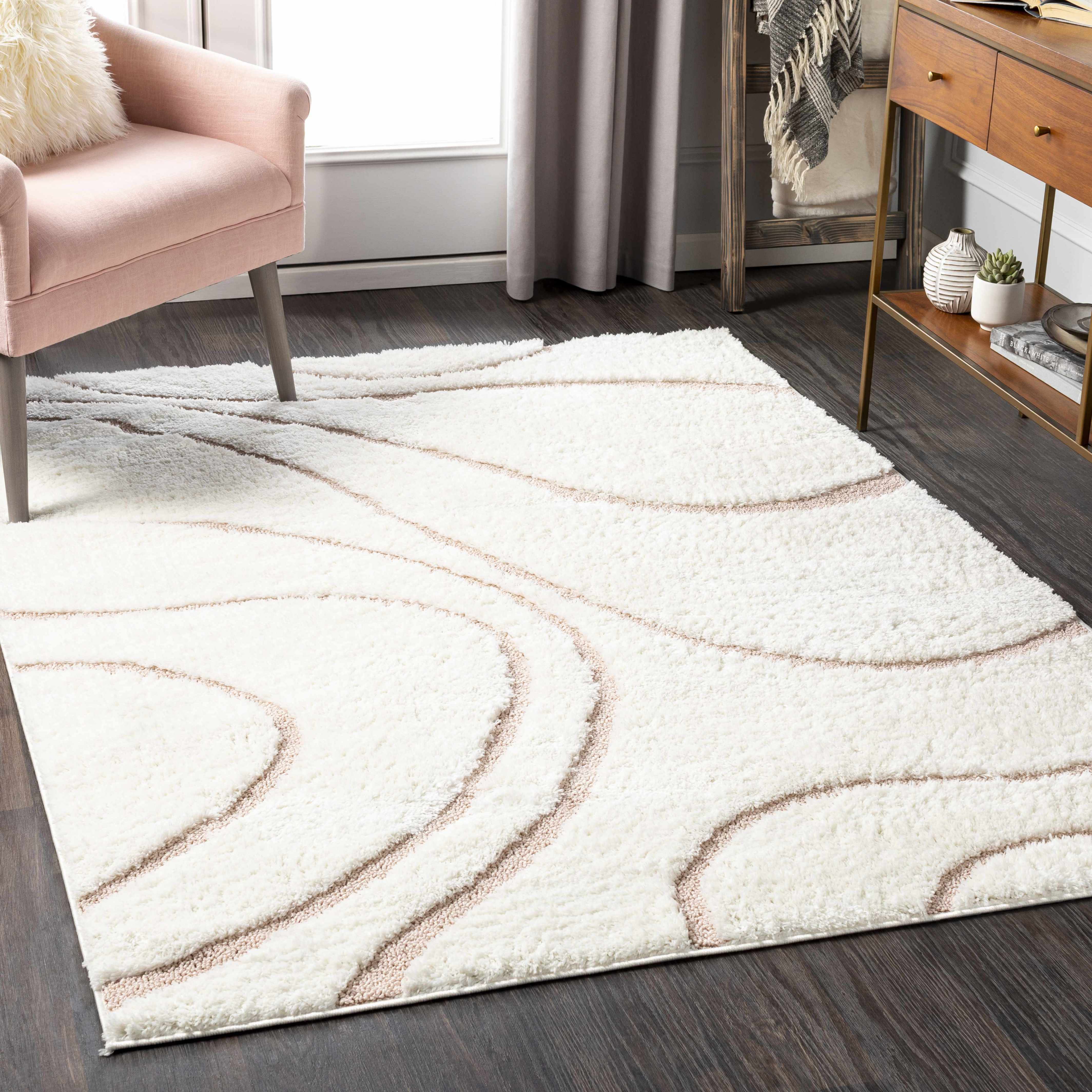 Rosslea 6'7in x 9' Modern Area Rug - Hauteloom