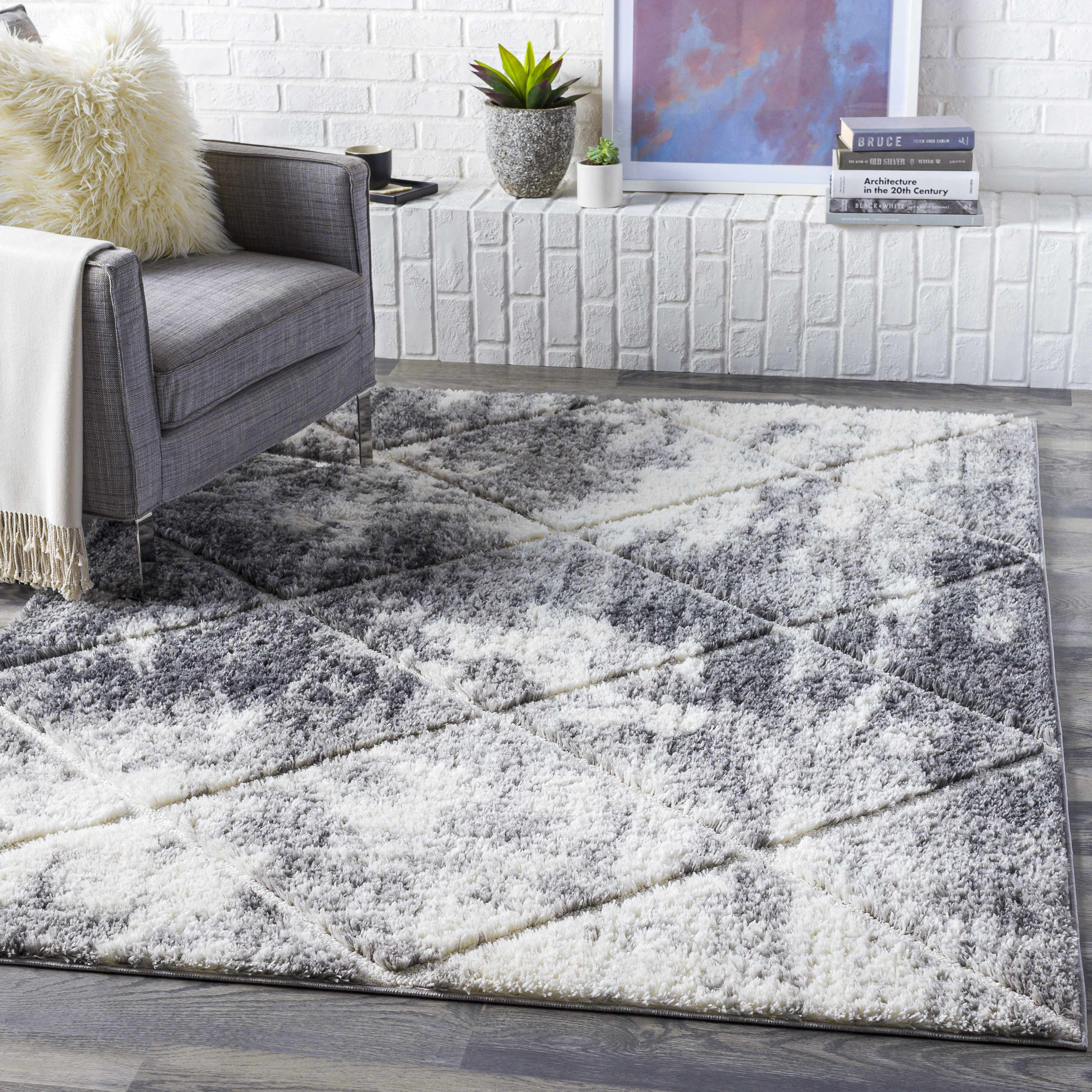 Tilly 6'7in x 9' Modern Area Rug - Hauteloom