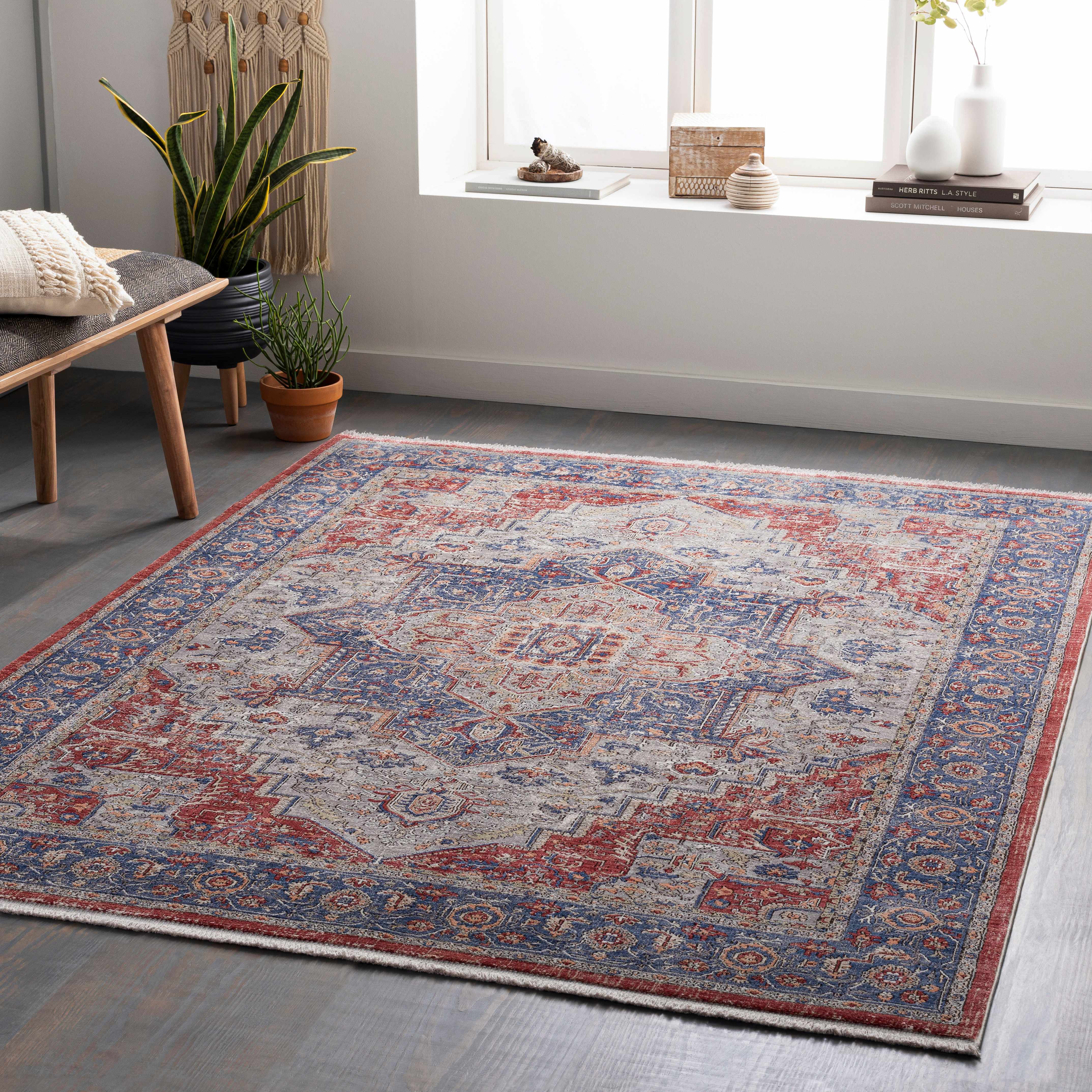 Randburg 7'10in x 10'3in Updated Traditional Farmhouse Area Rug - Hauteloom