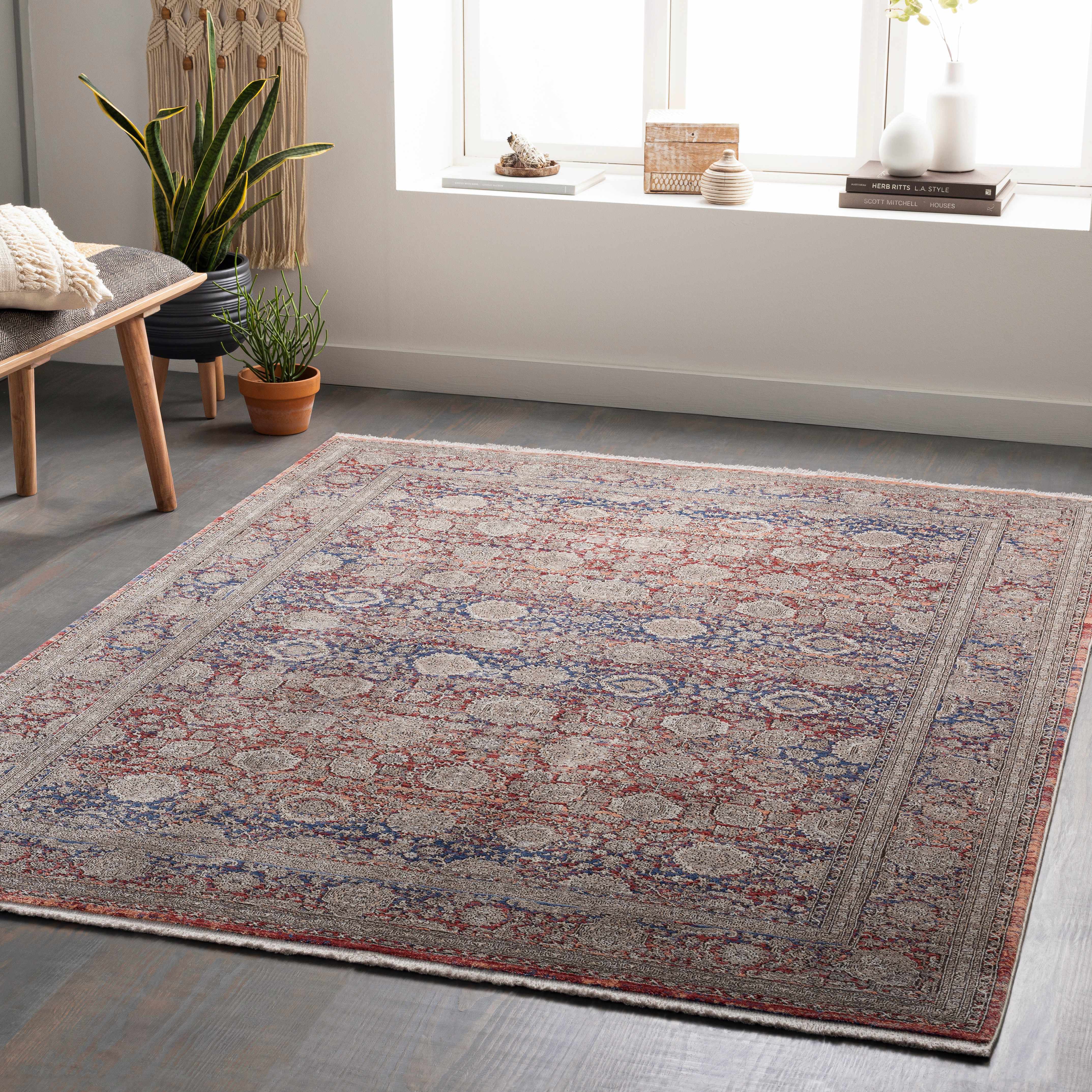 Rochfortbridge 9' x 12'3in Updated Traditional Farmhouse Area Rug - Hauteloom