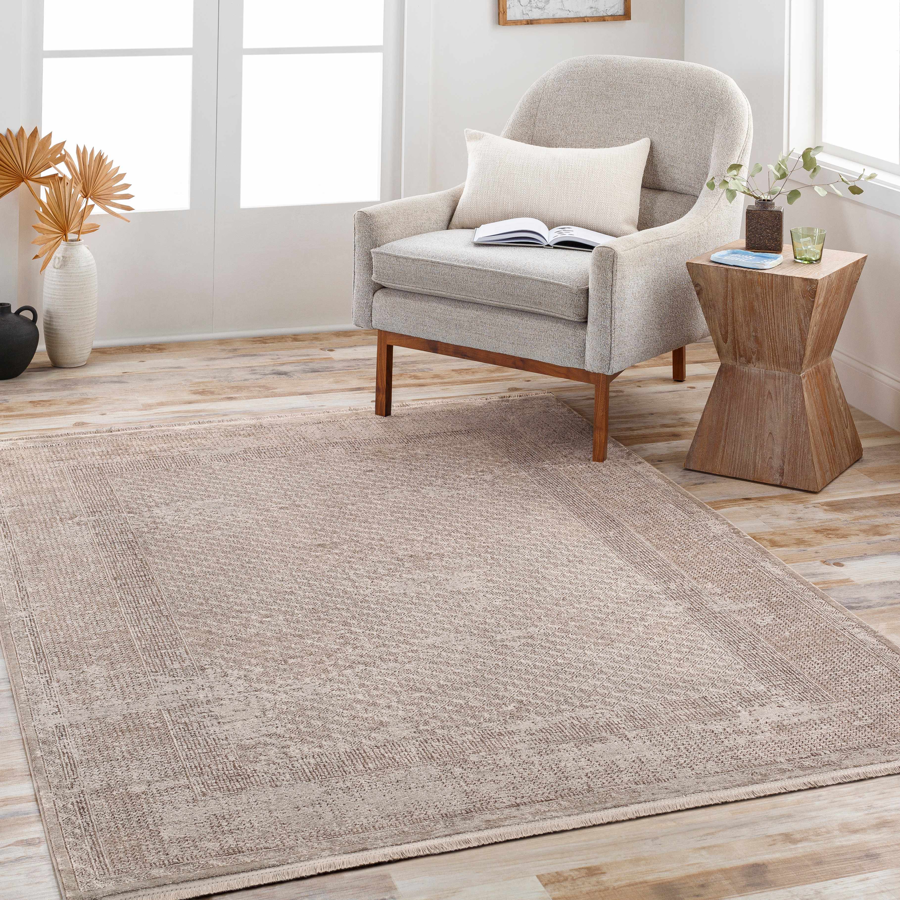 Carmona 7'10in x 10'3in Updated Traditional Farmhouse Area Rug - Hauteloom