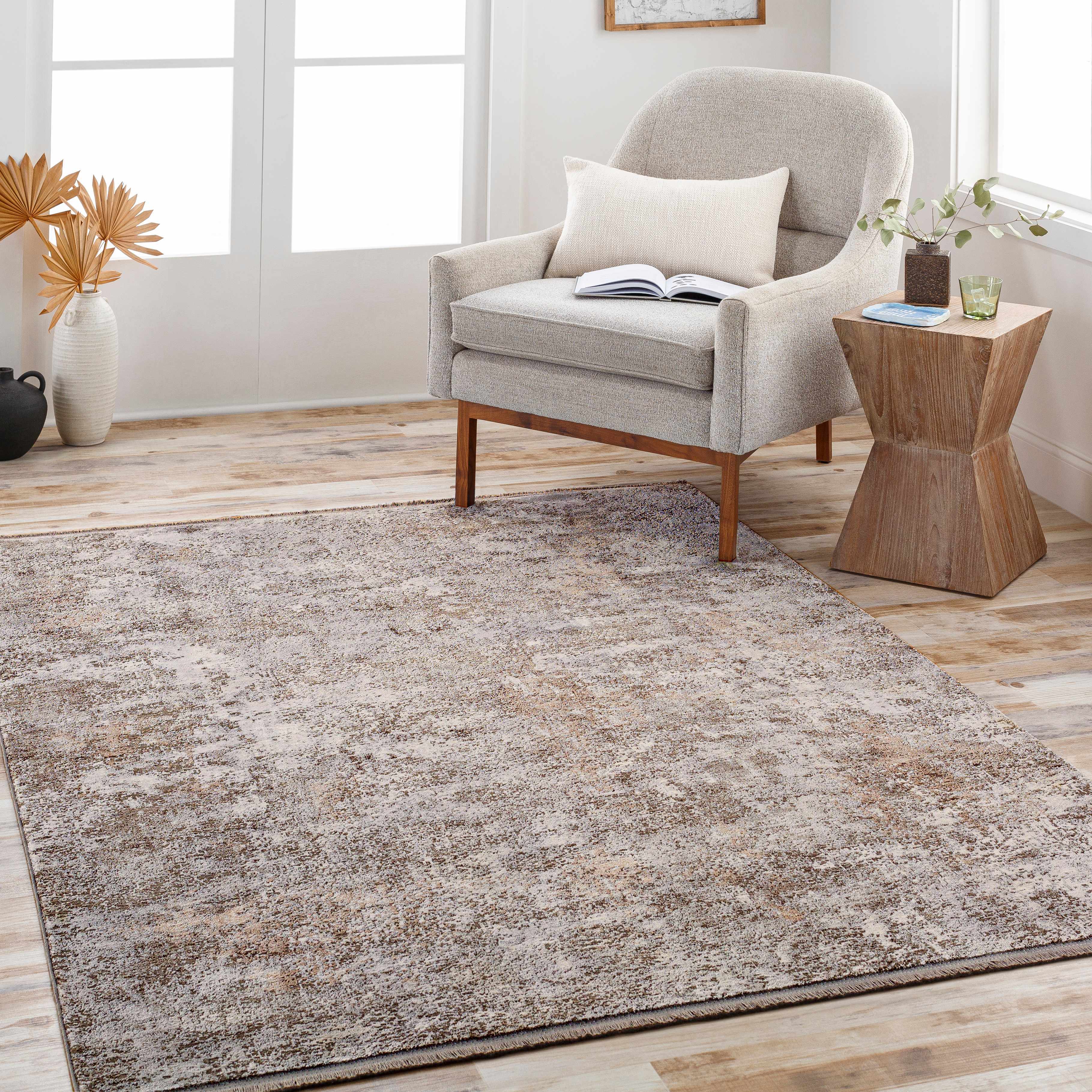 Cacouna 7'10in x 10'3in Updated Traditional Farmhouse Area Rug - Hauteloom