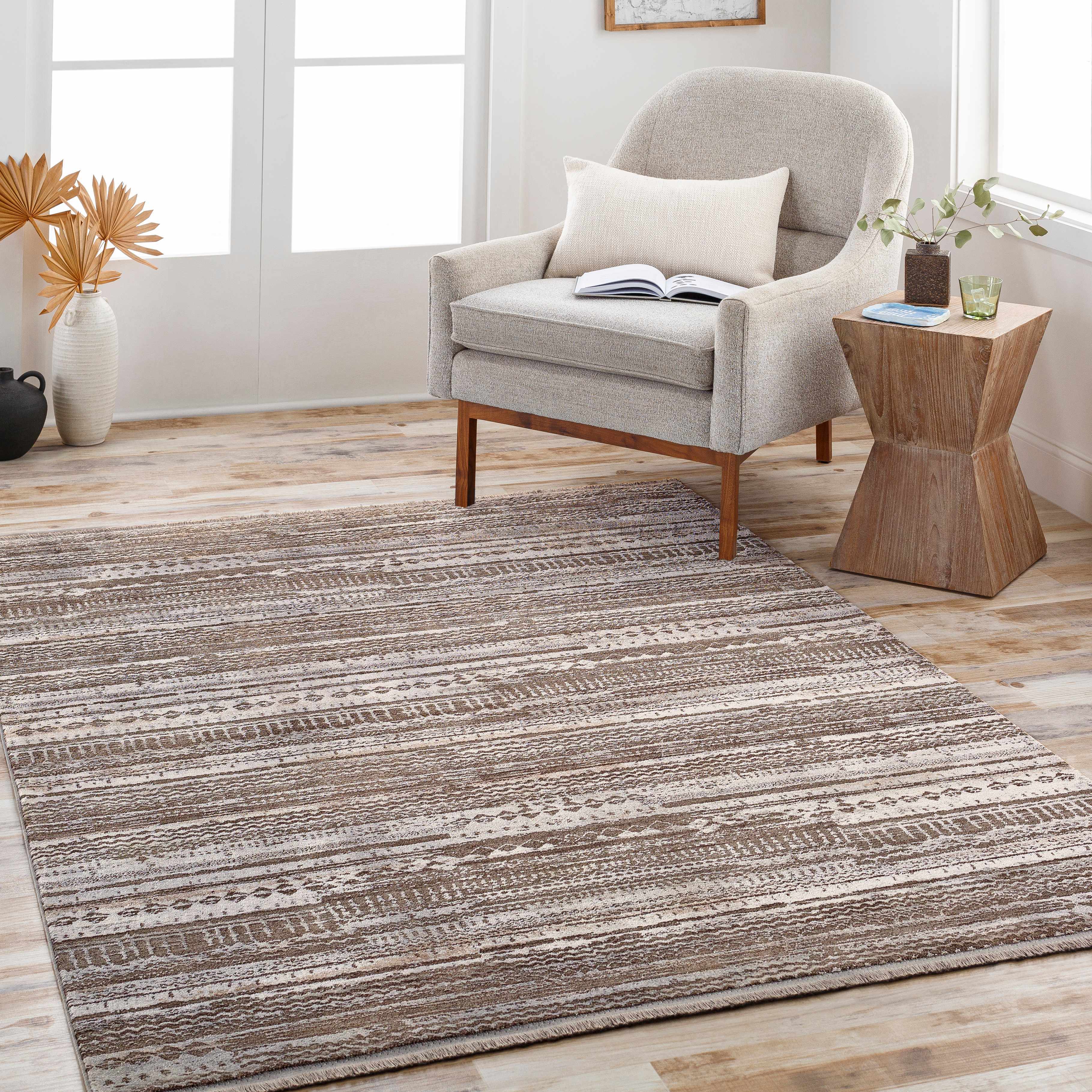 Ranchettes 7'10in x 10'3in Updated Traditional Farmhouse Area Rug - Hauteloom
